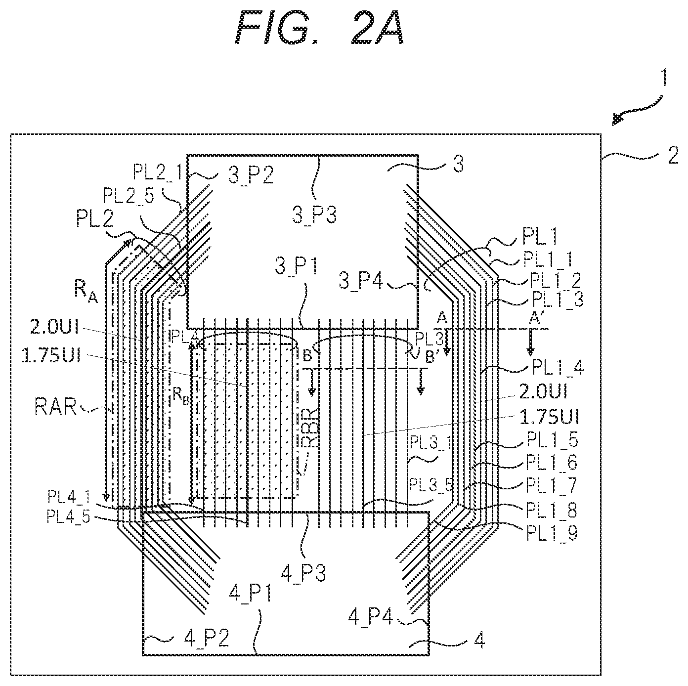 Patent US12564081 Figure 3 – Electronic device and semiconductor device with wiring froups for parallel signal transmission