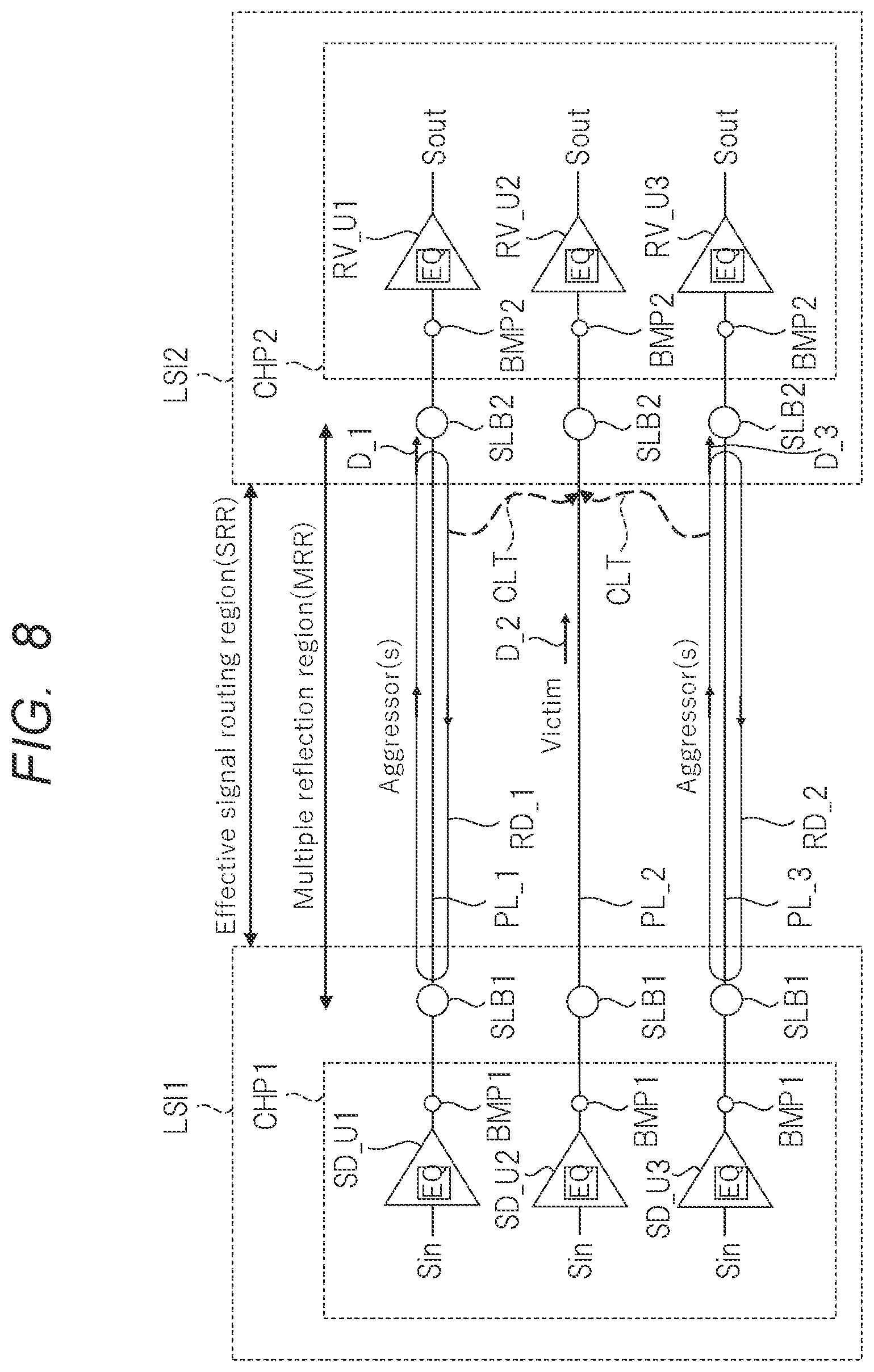 Patent US12564081 Figure 13 – Electronic device and semiconductor device with wiring froups for parallel signal transmission