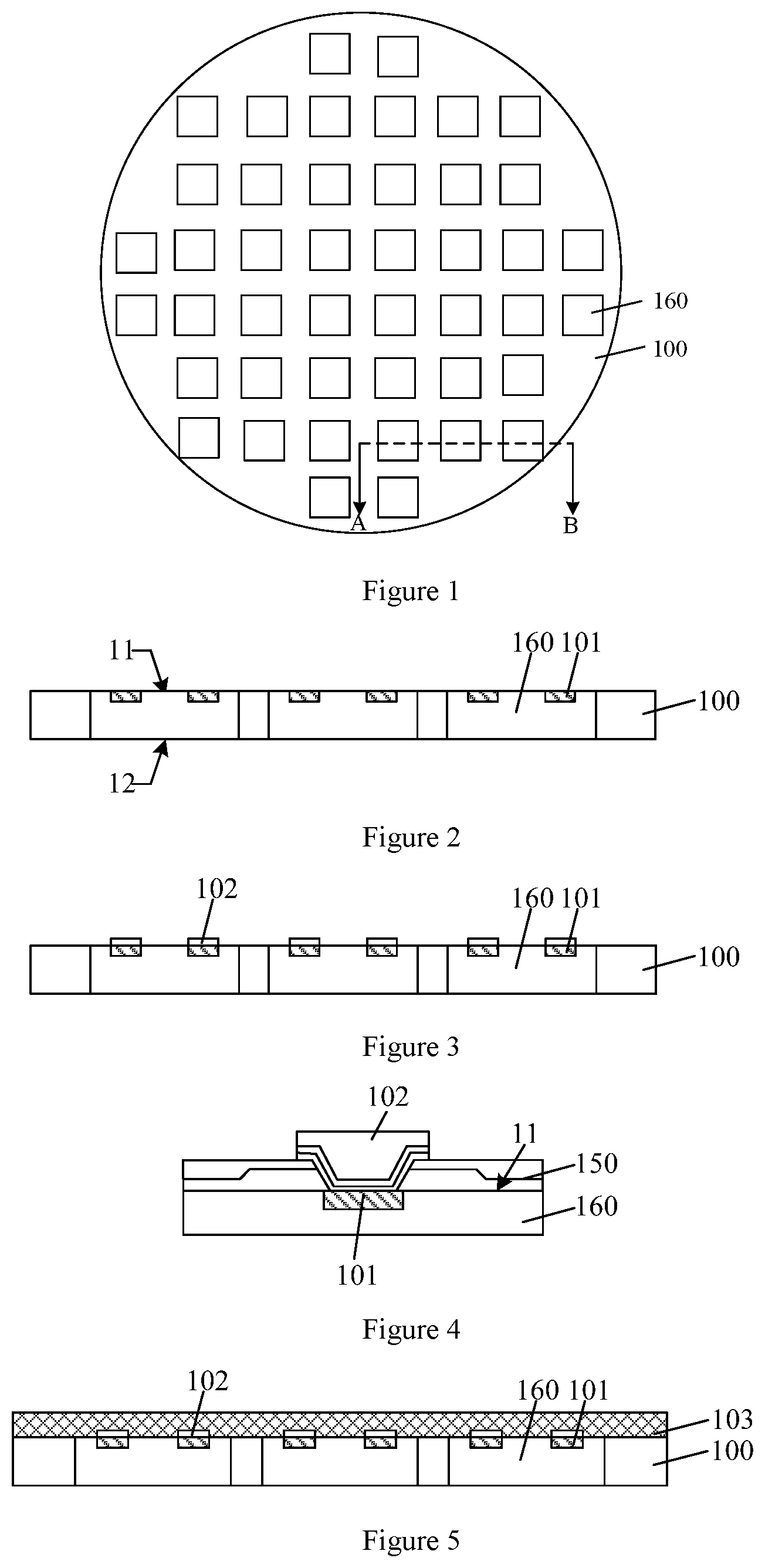 Patent US12564083 Figure 1 – Packaging structure having semiconductor chips and encapsulation layers and formation method thereof
