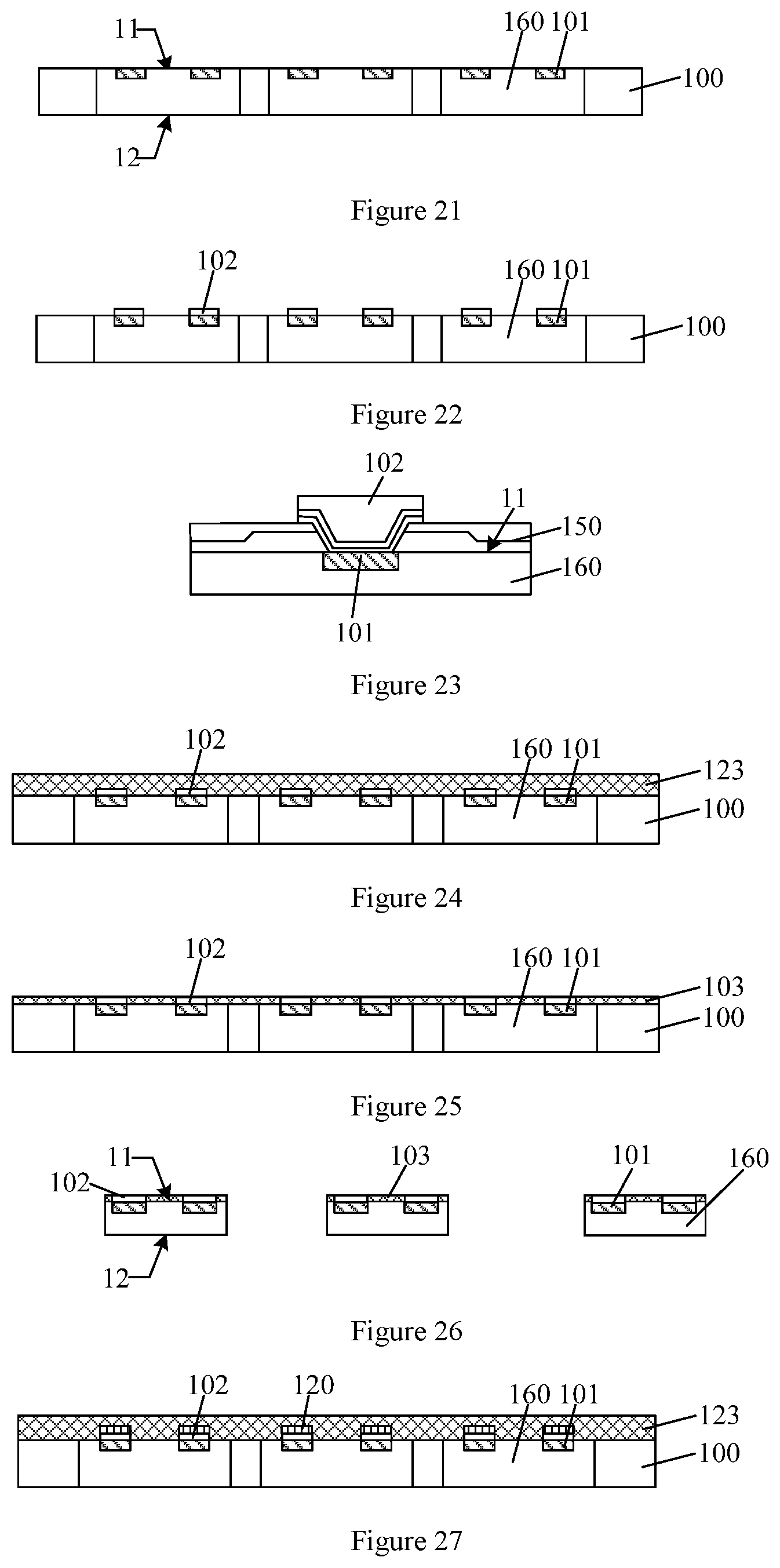 Patent US12564083 Figure 5 – Packaging structure having semiconductor chips and encapsulation layers and formation method thereof