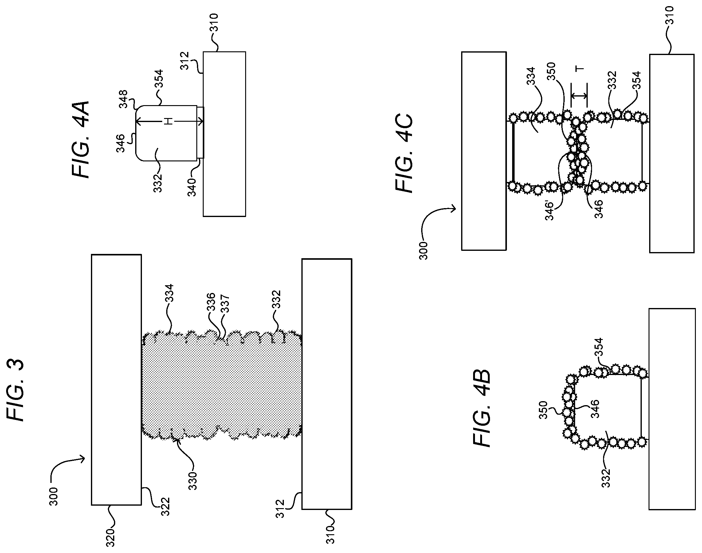 Patent US12564086 Figure 3 – Structures for low temperature bonding using nanoparticles