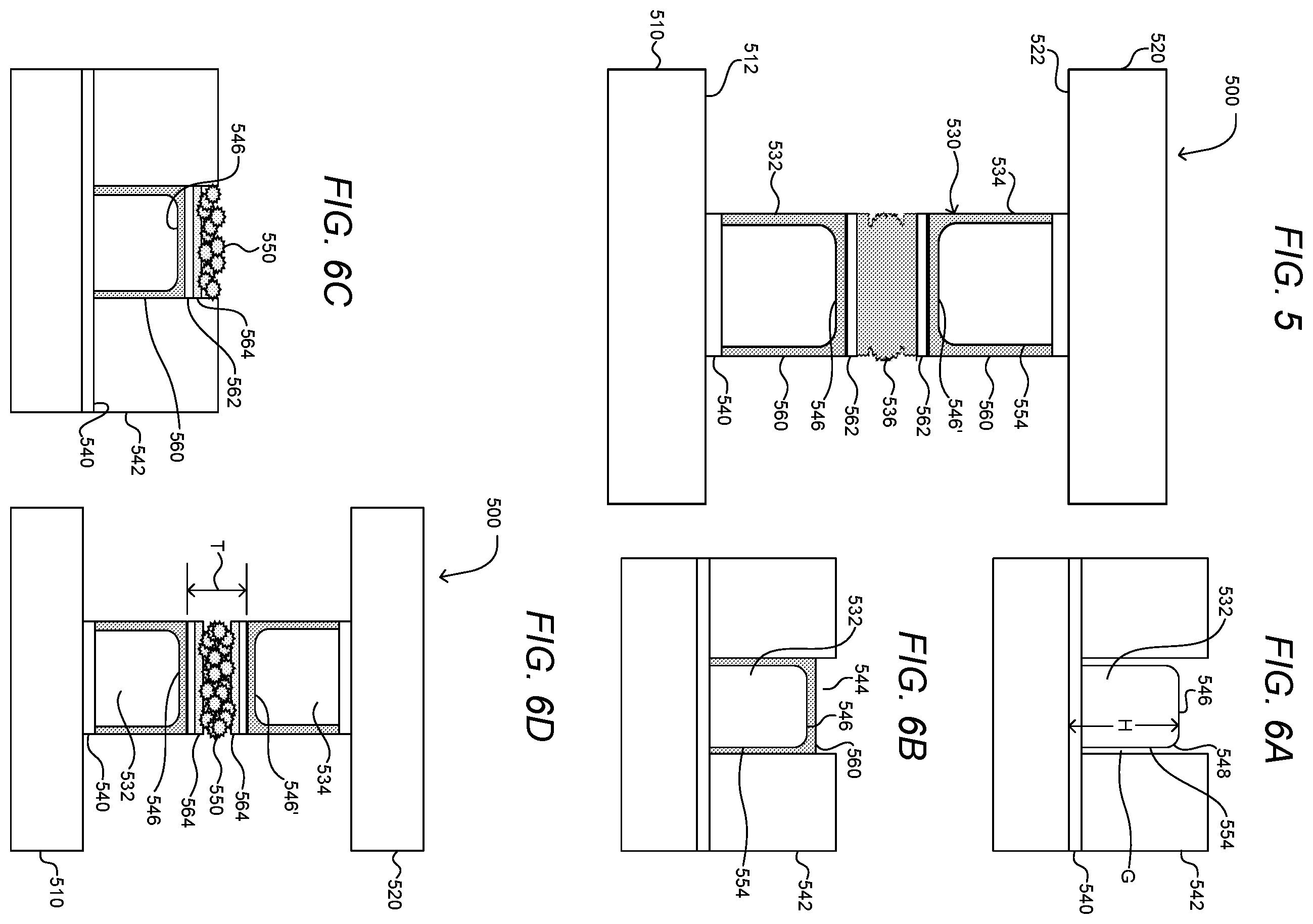 Patent US12564086 Figure 4 – Structures for low temperature bonding using nanoparticles