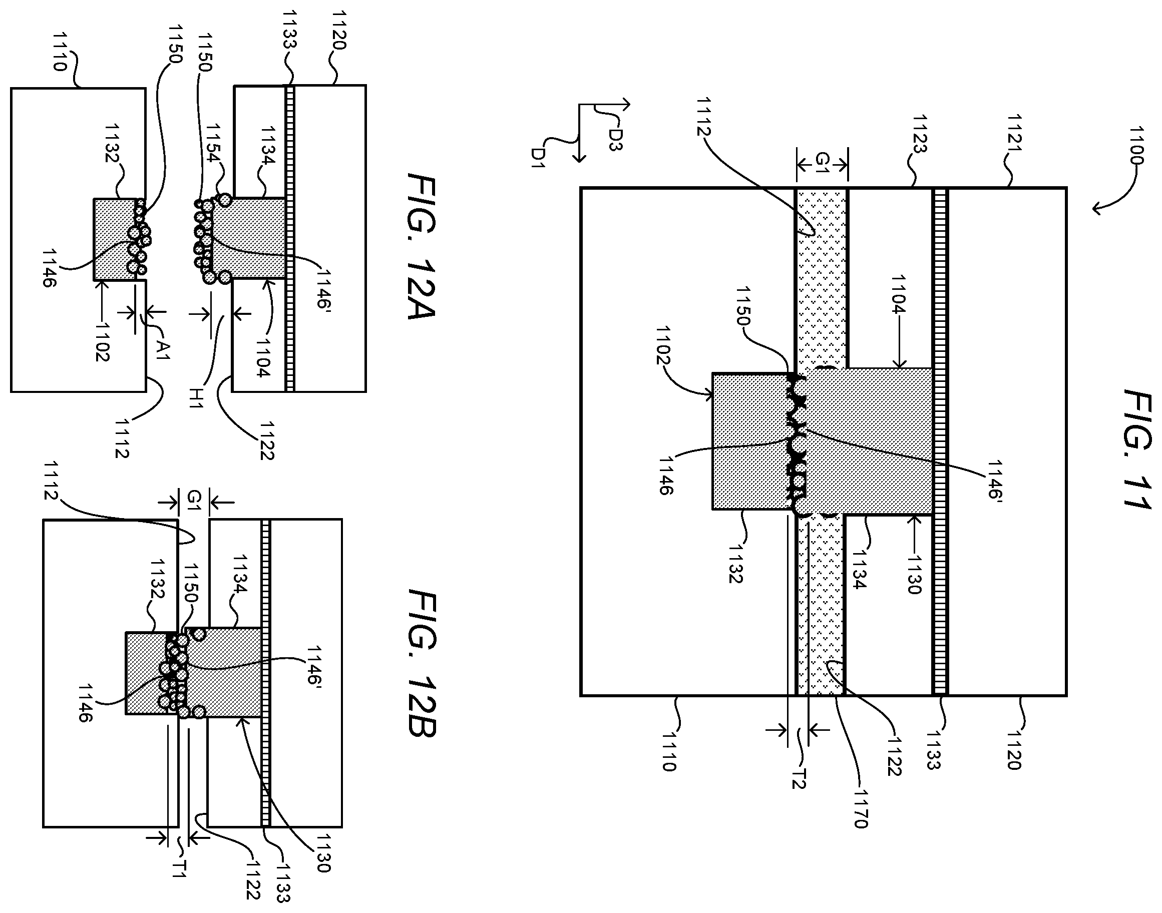 Patent US12564086 Figure 7 – Structures for low temperature bonding using nanoparticles