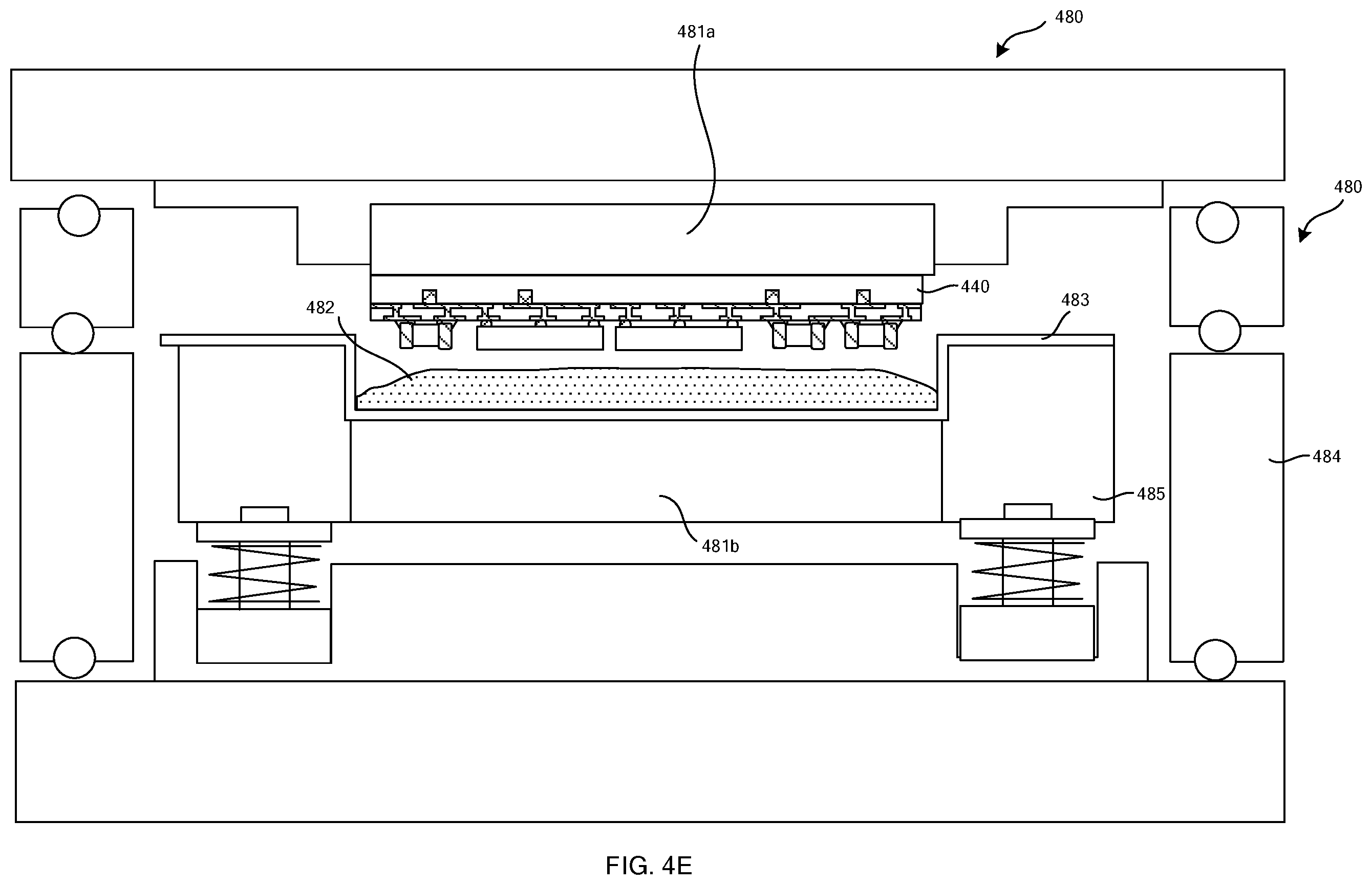 Patent US12564087 Figure 5 – Method for making semiconductor device with double side molding