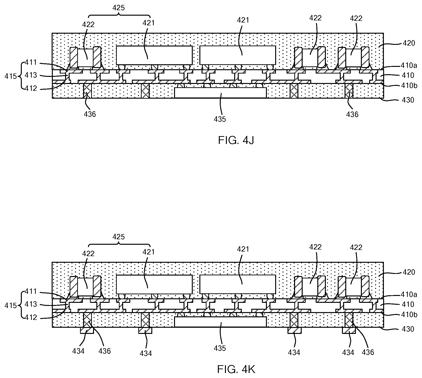 Patent US12564087 Figure 8 – Method for making semiconductor device with double side molding