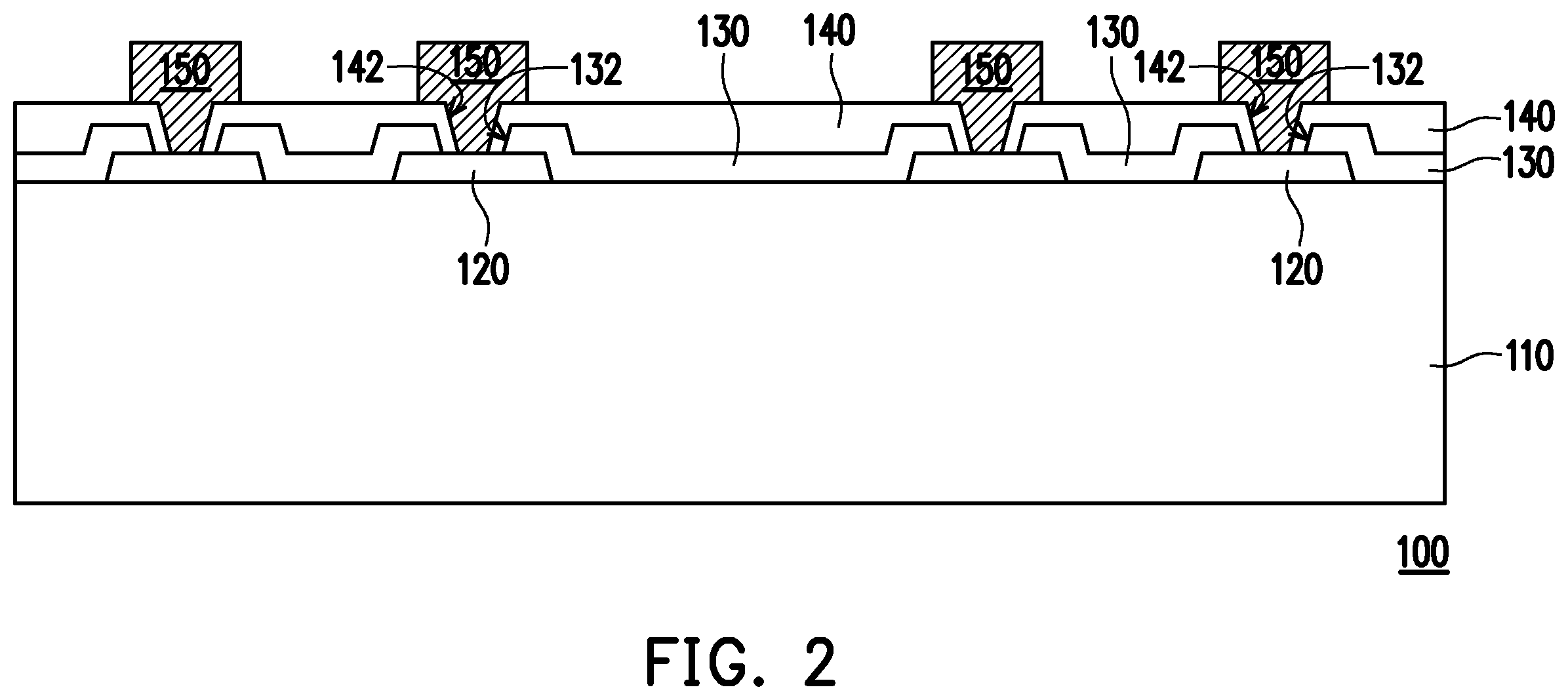 Patent US12564089 Figure 2 – Package structure
