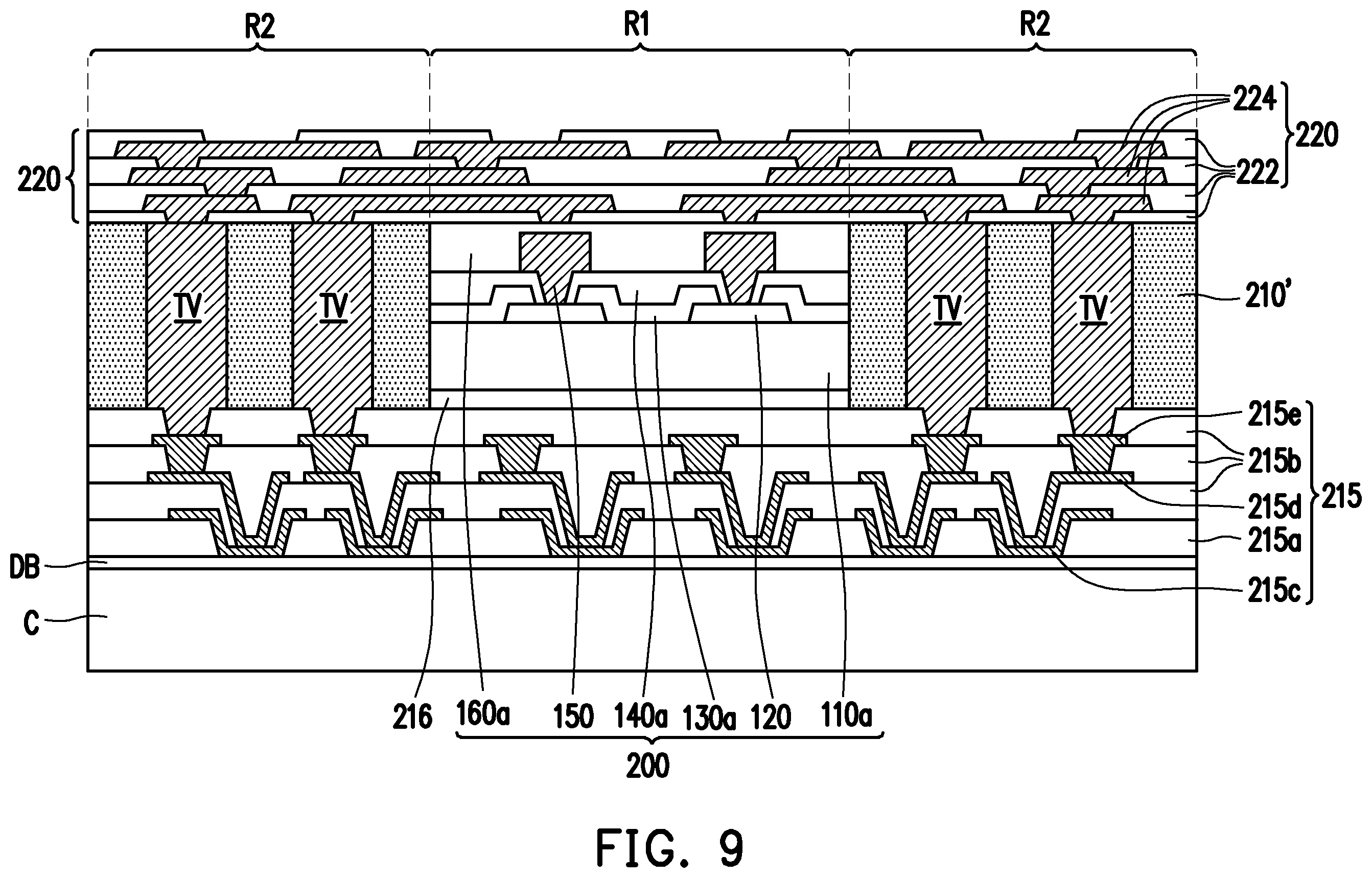 Patent US12564089 Figure 9 – Package structure