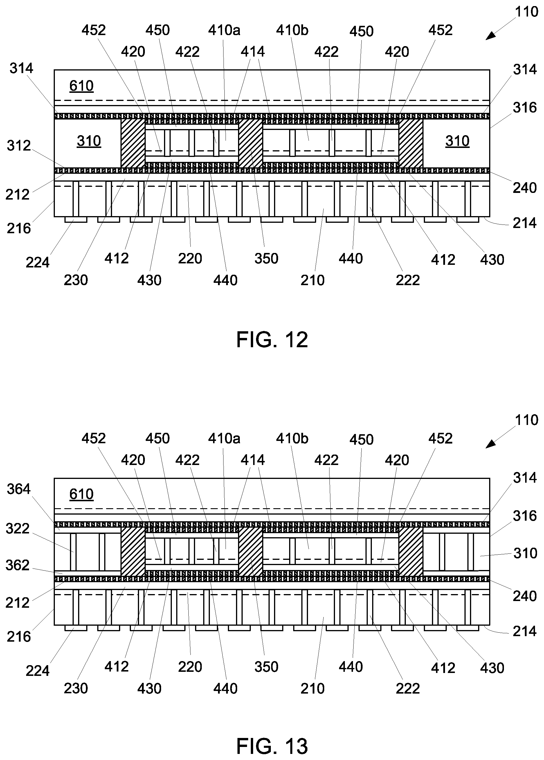 Patent US12564090 Figure 7 – Edge-aligned template structure for integrated packages including an integrated circuit device within an opening of the template structure