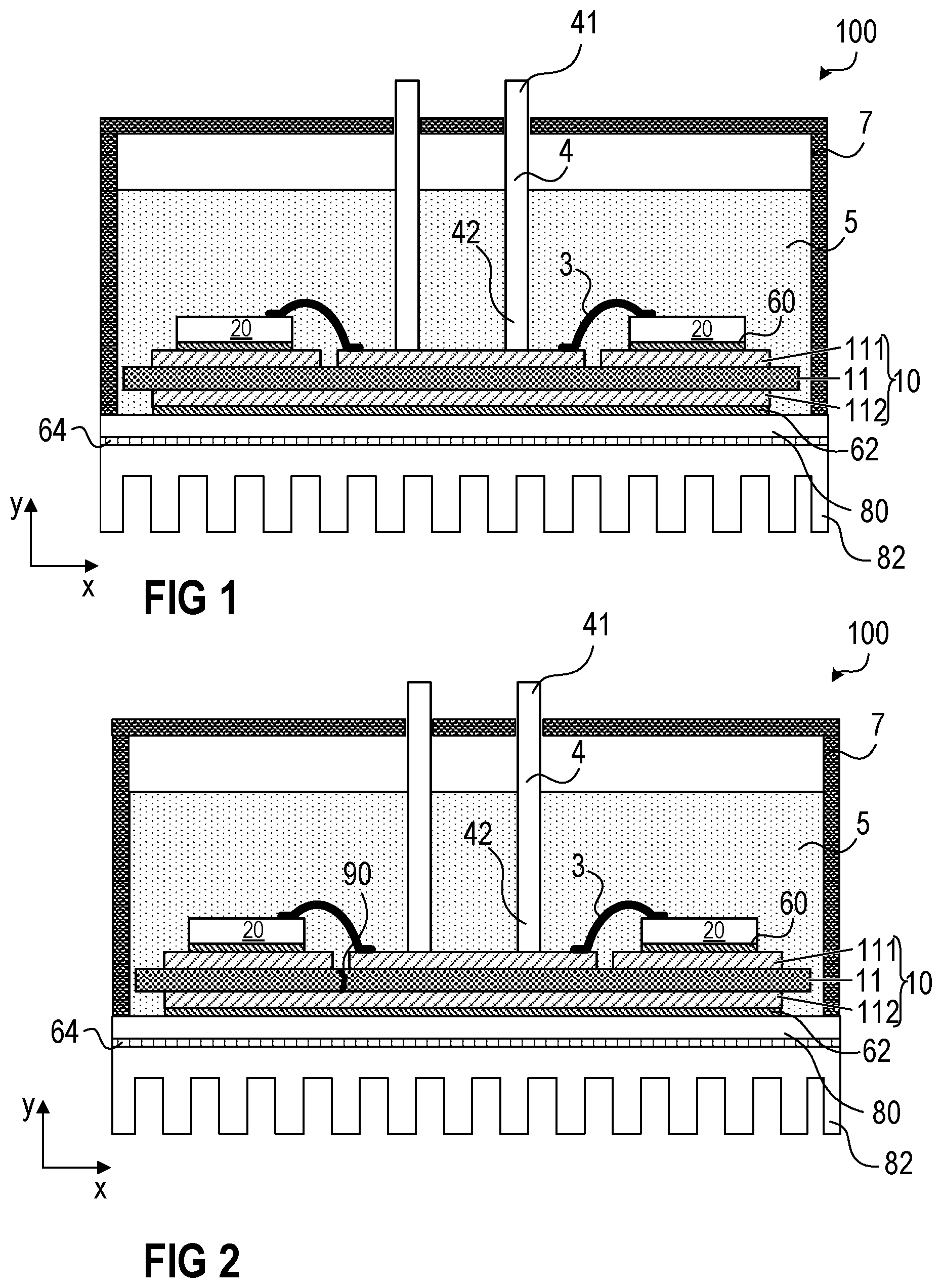 Patent US12564094 — Power semiconductor module arrangement and method for producing the same — Figure 1