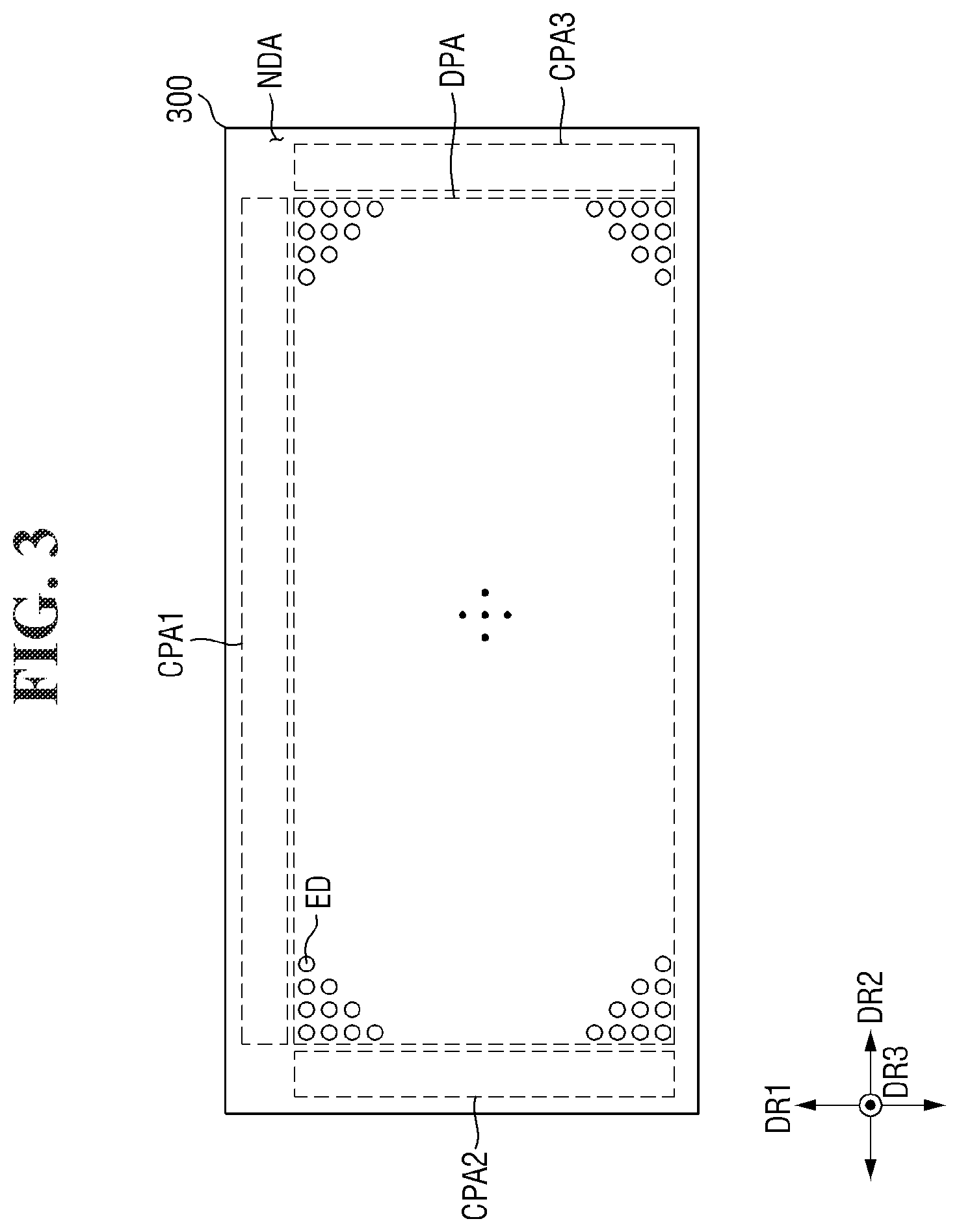 Patent US12564095 Figure 3 – Display device and method for fabrication thereof