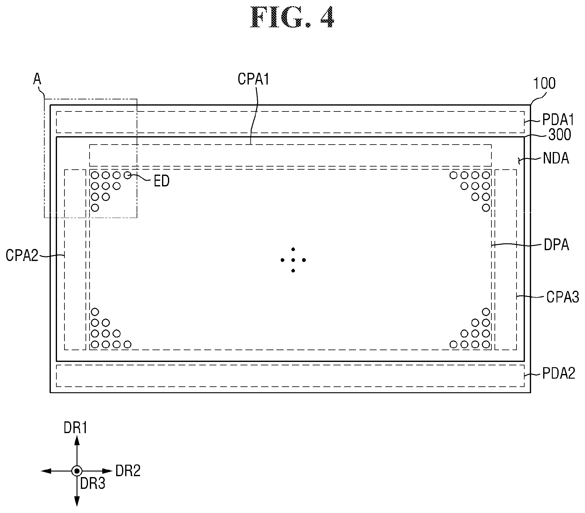 Patent US12564095 Figure 4 – Display device and method for fabrication thereof