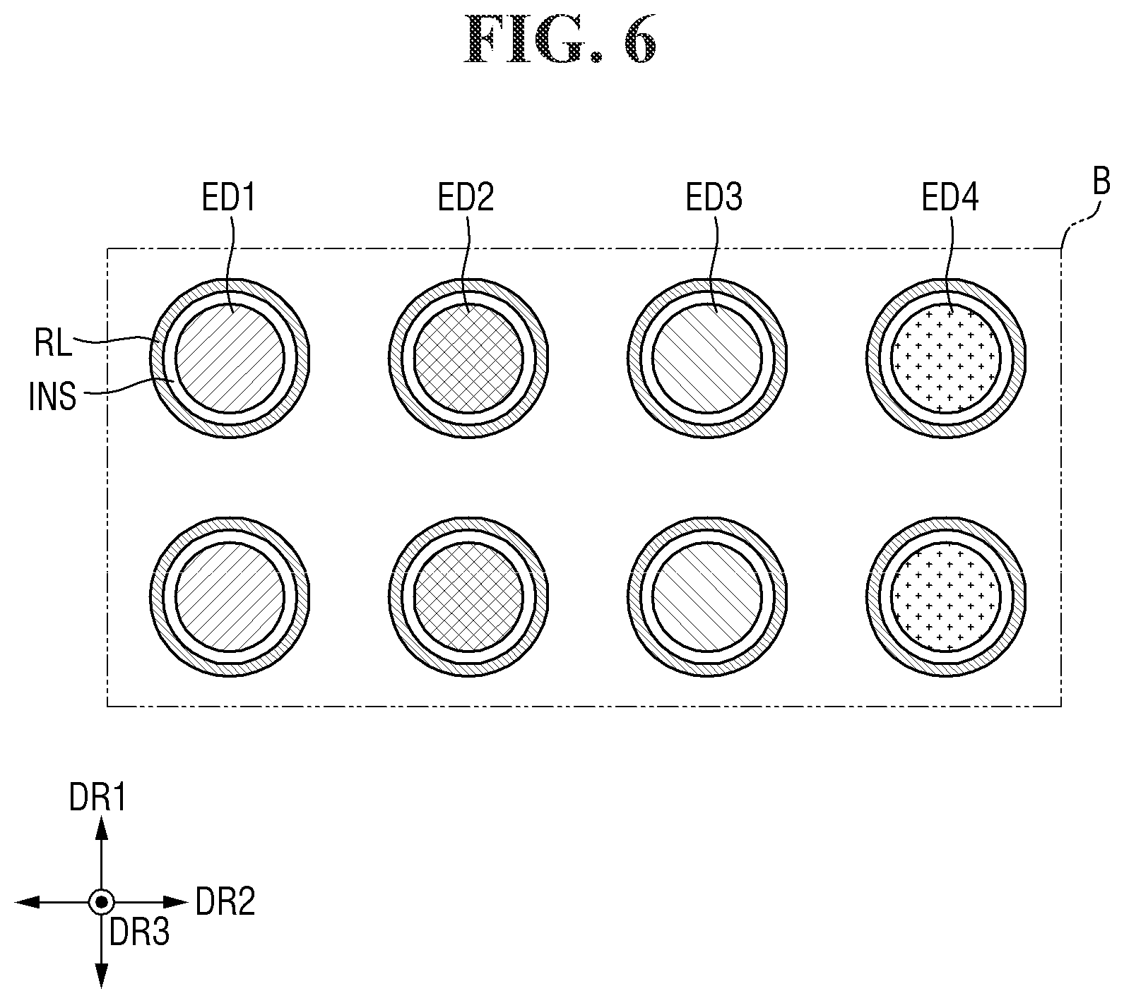 Patent US12564095 Figure 6 – Display device and method for fabrication thereof