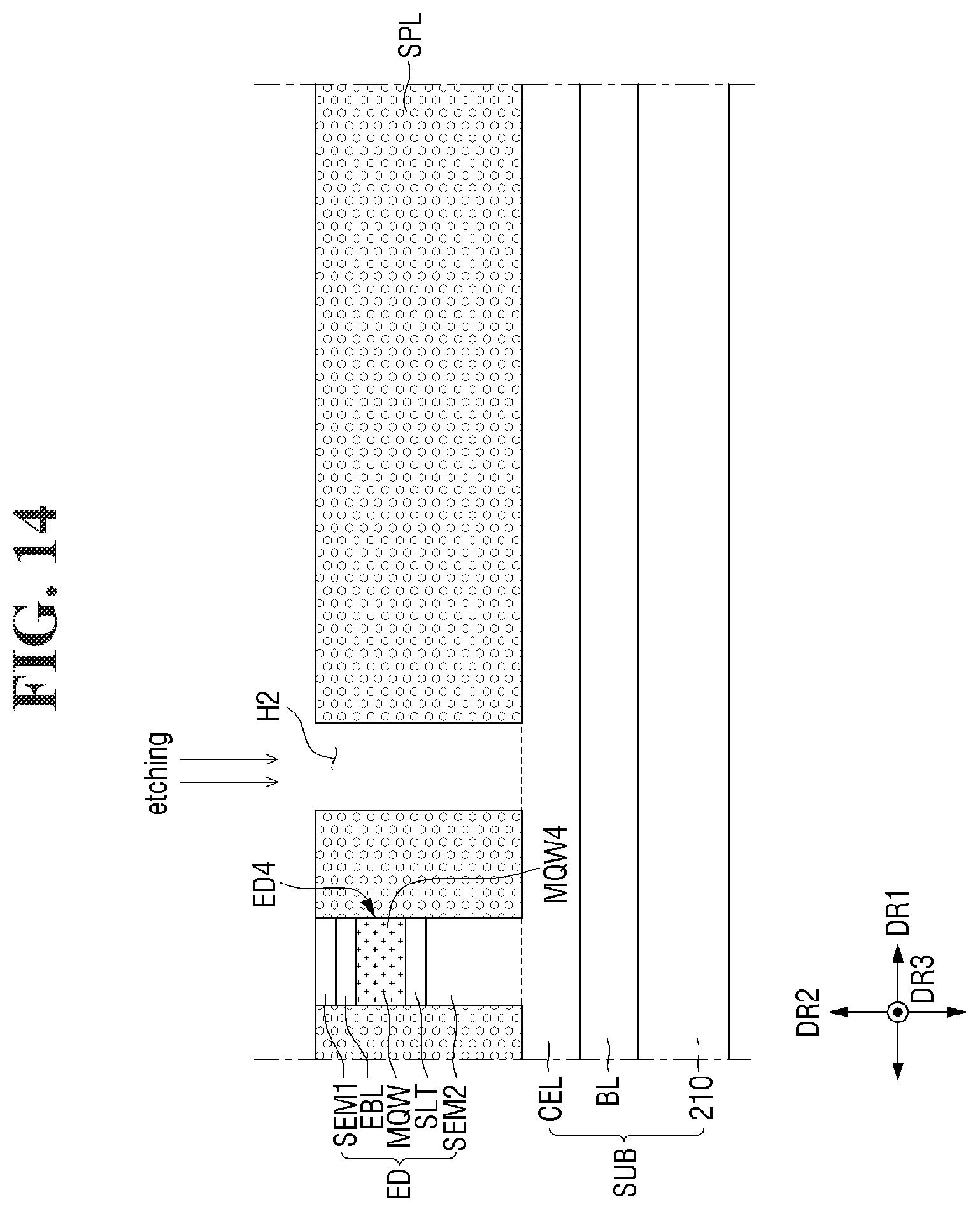 Patent US12564095 Figure 14 – Display device and method for fabrication thereof