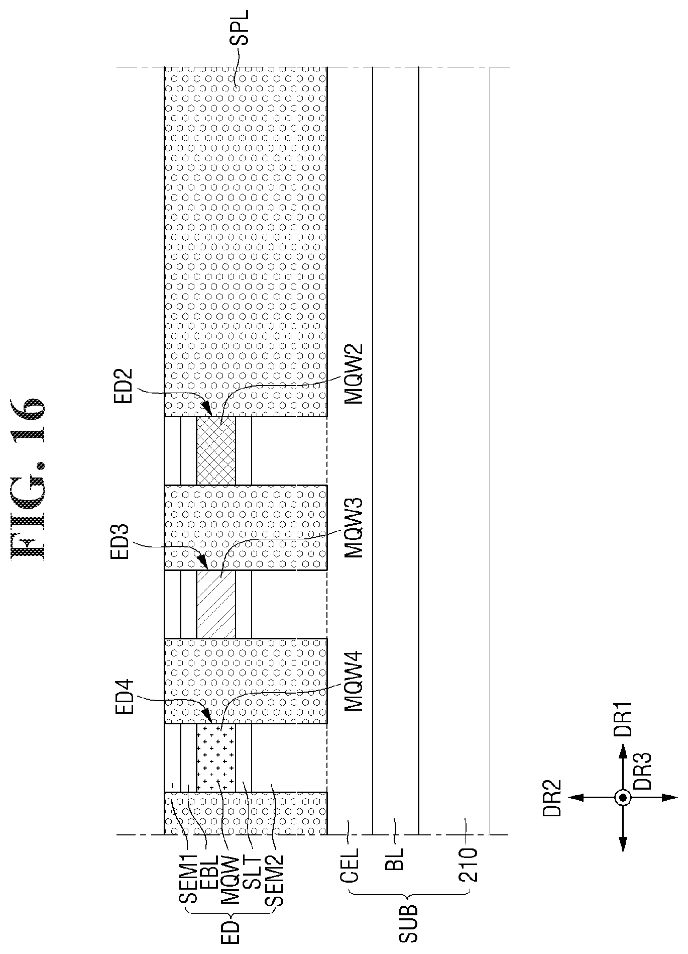 Patent US12564095 Figure 16 – Display device and method for fabrication thereof