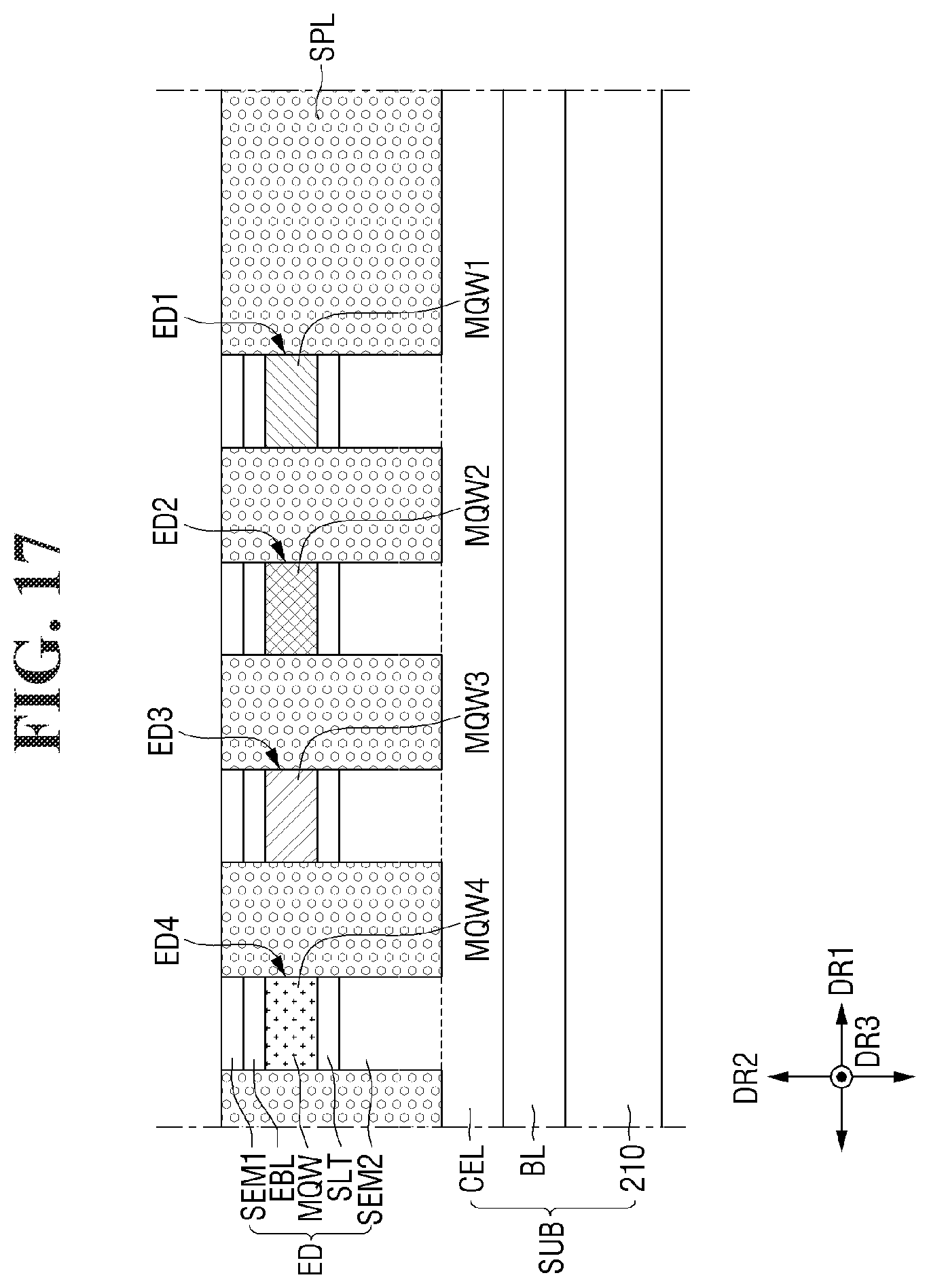 Patent US12564095 Figure 17 – Display device and method for fabrication thereof