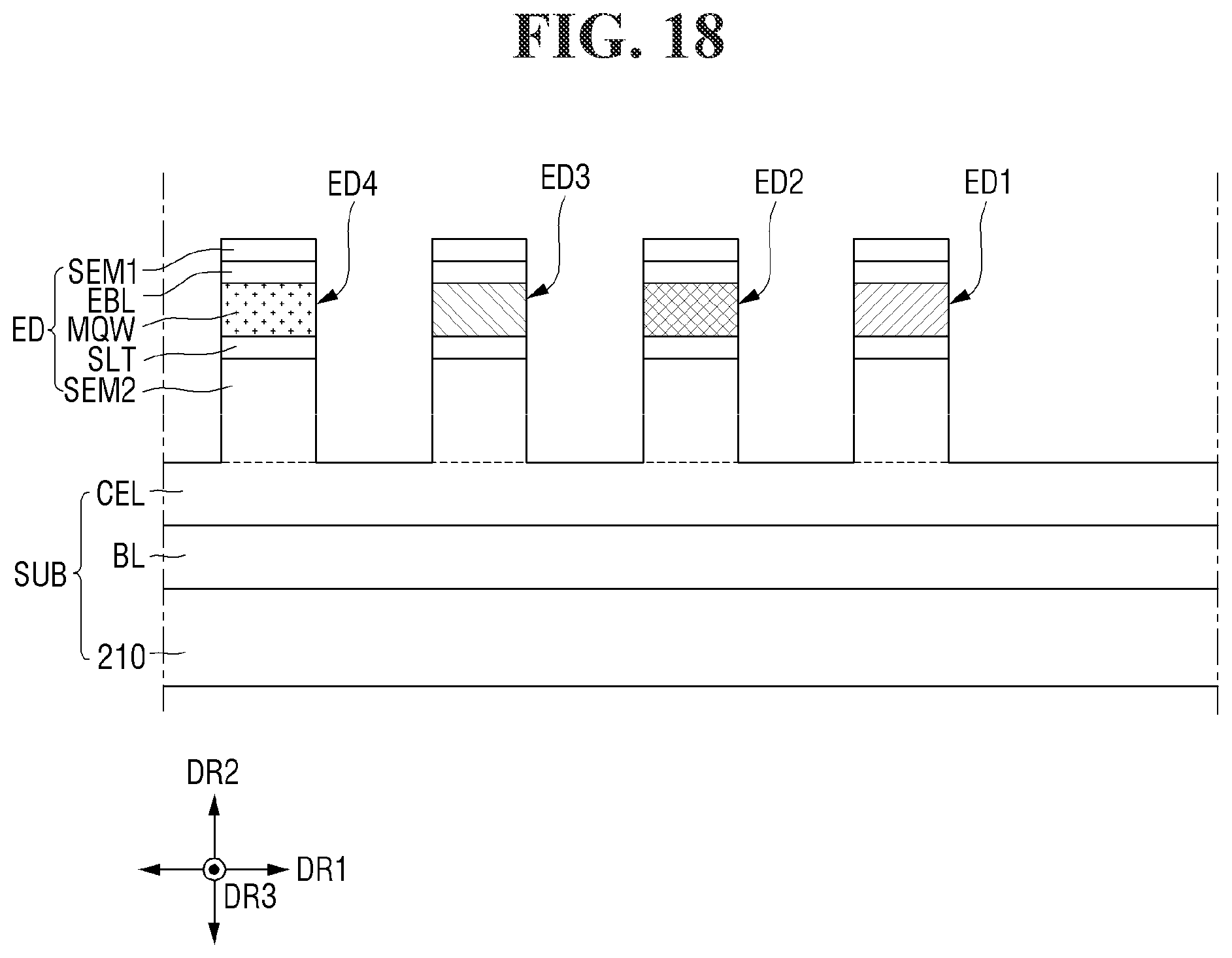 Patent US12564095 Figure 18 – Display device and method for fabrication thereof