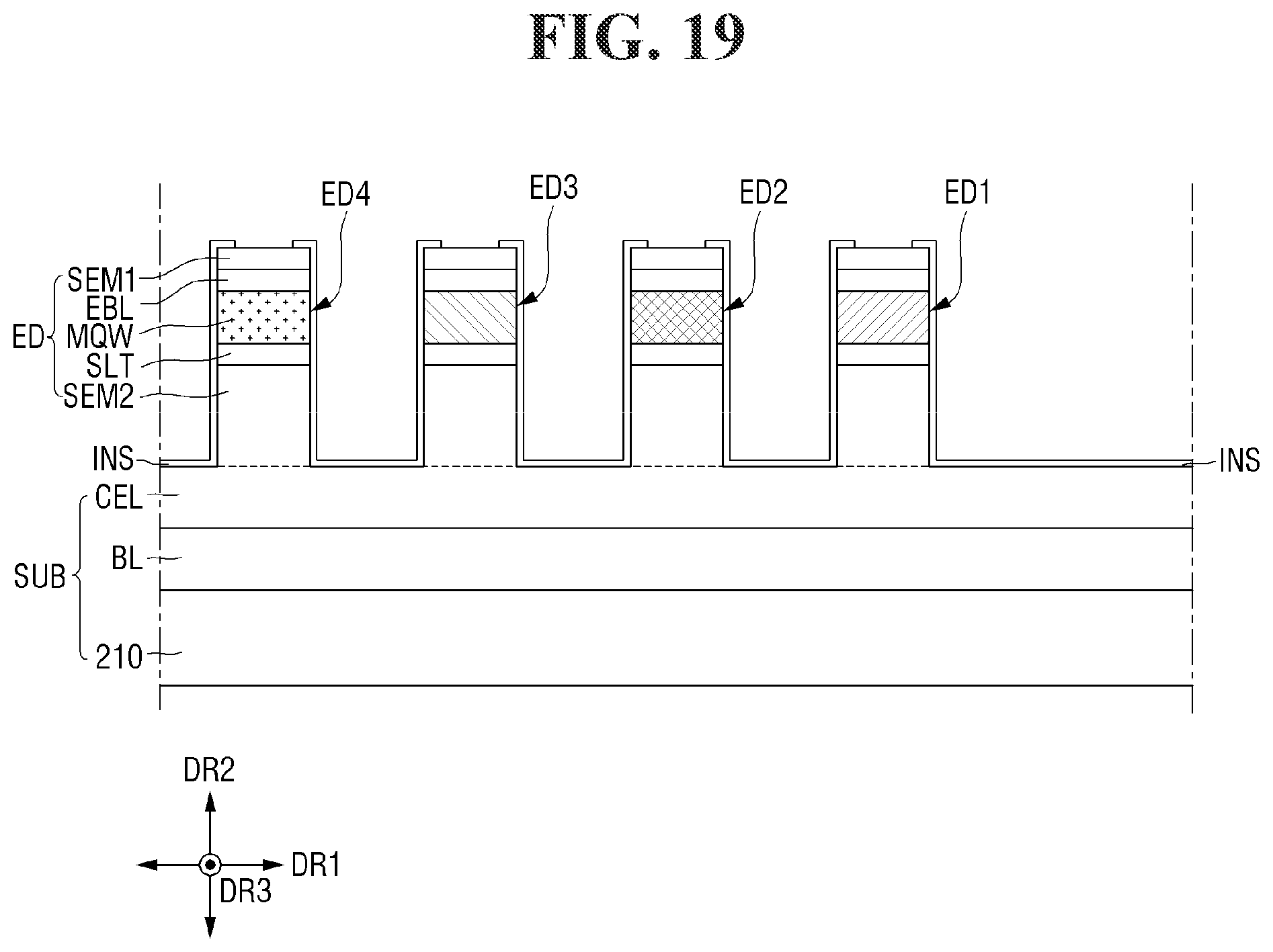 Patent US12564095 Figure 19 – Display device and method for fabrication thereof