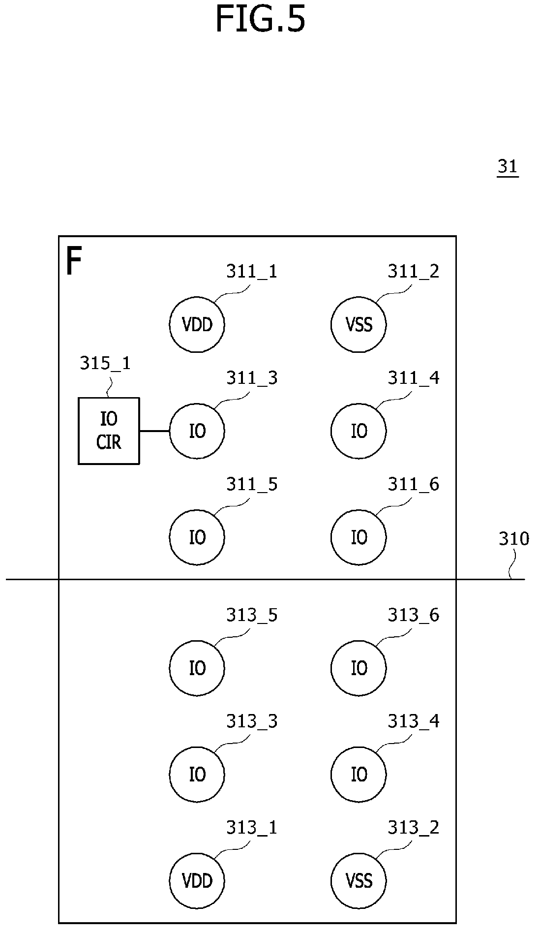 Patent US12564097 Figure 5 – Stacked integrated circuit