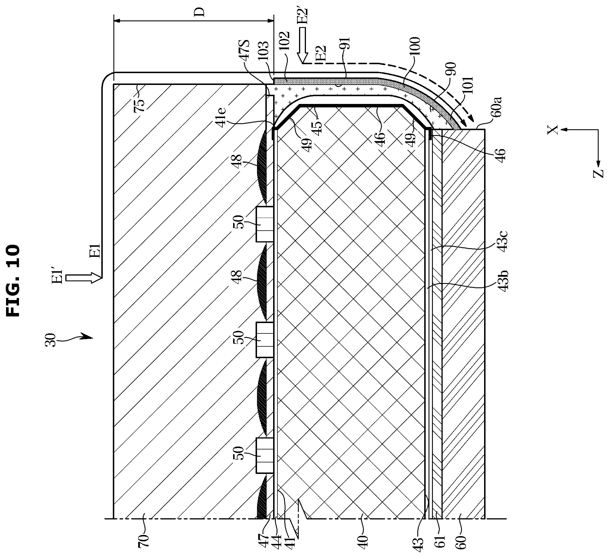 Patent US12564098 Figure 10 – Display apparatus having display module and manufacturing method thereof