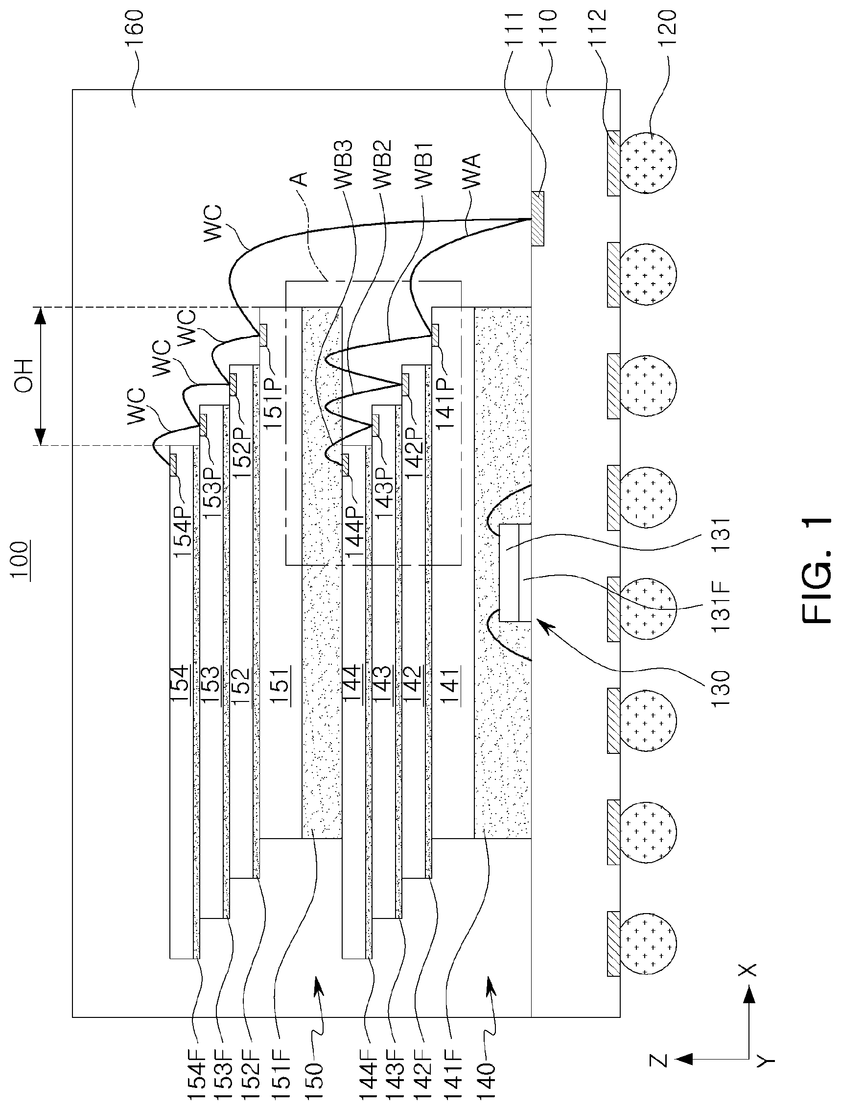 Patent US12564099 — Semiconductor package — Figure 1