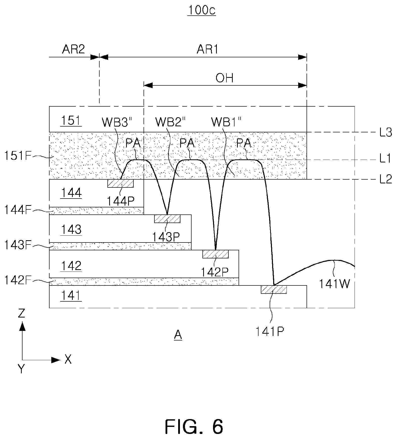 Patent US12564099 Figure 6 – Semiconductor package