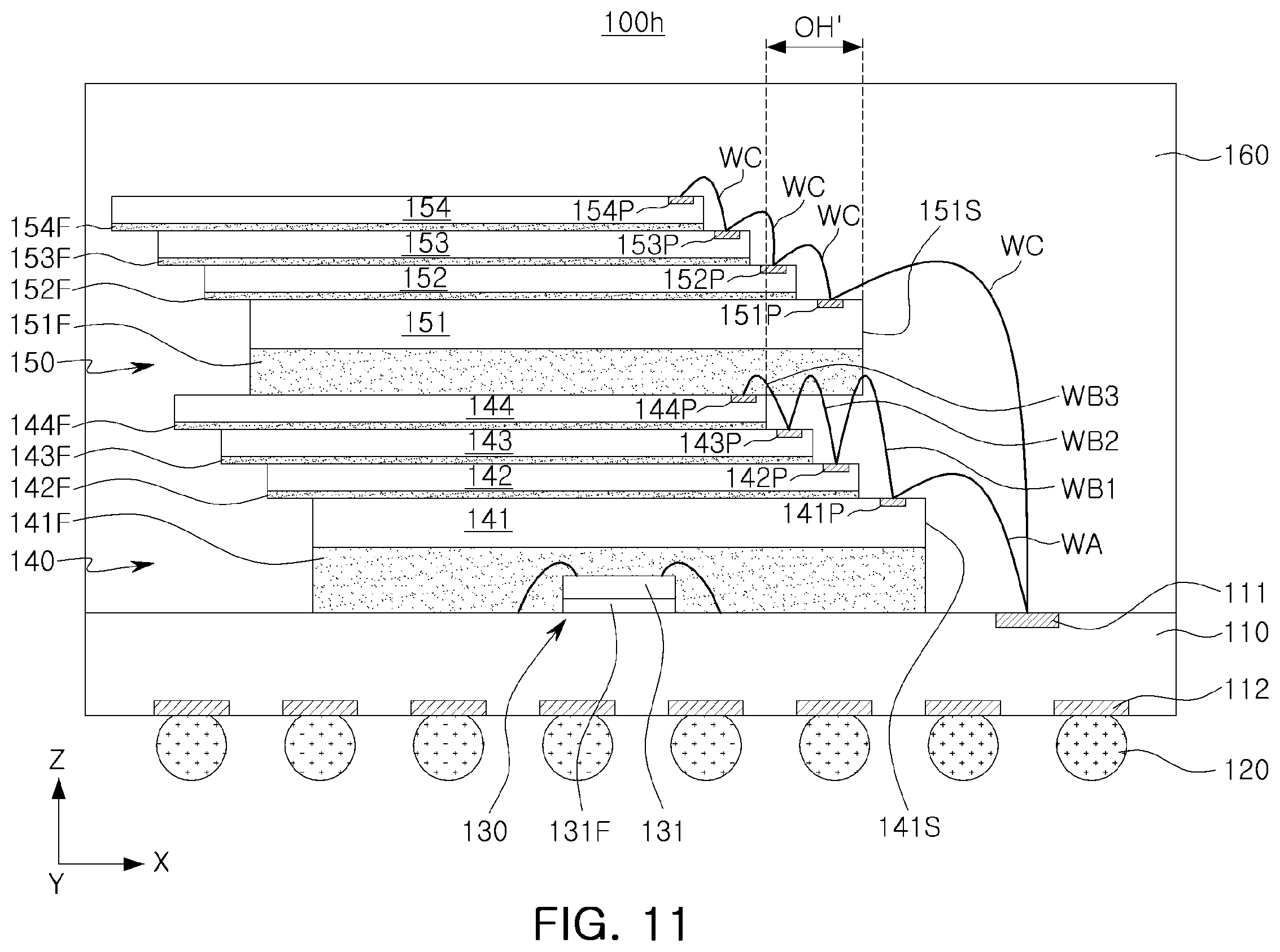 Patent US12564099 Figure 12 – Semiconductor package