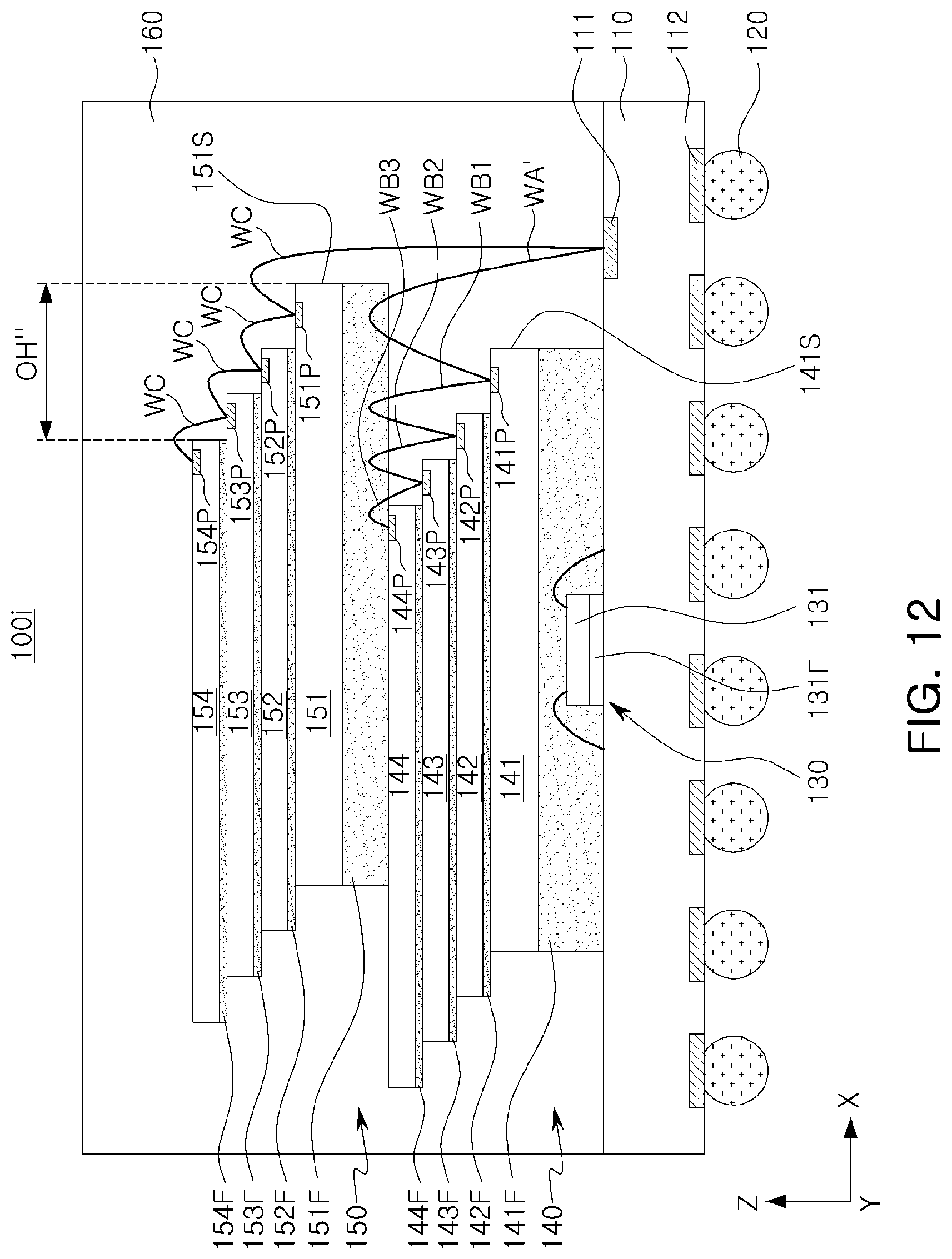 Patent US12564099 Figure 13 – Semiconductor package