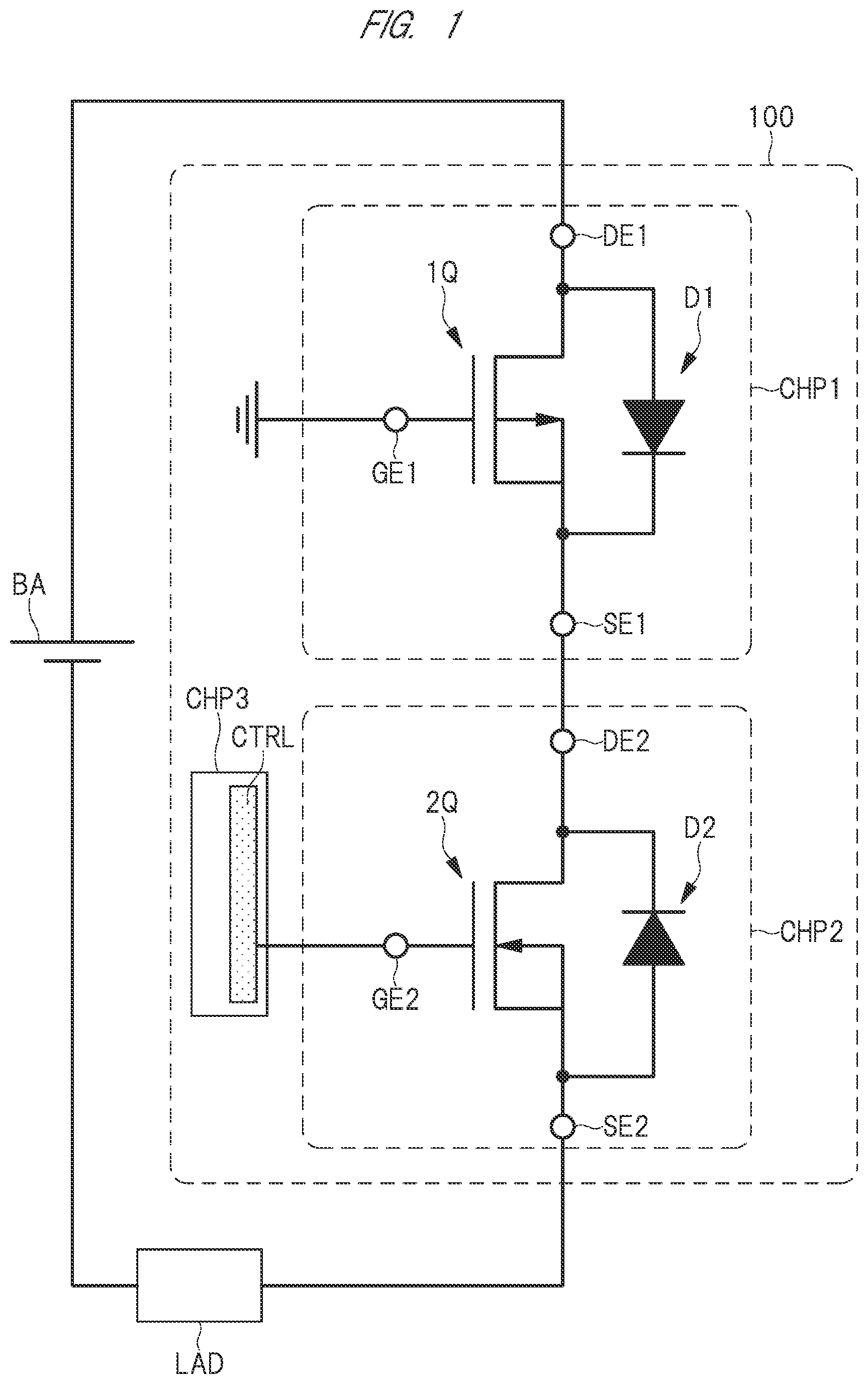 Patent US12564100 Figure 1 – Semiconductor device and circuit device
