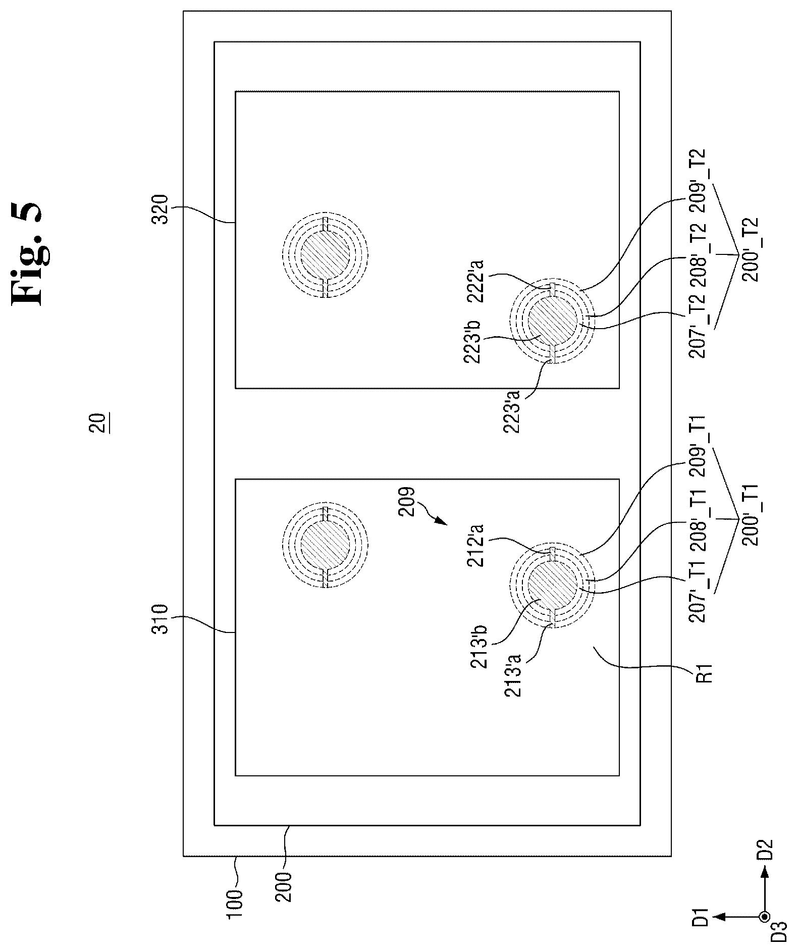 Patent US12564102 Figure 5 – Semiconductor package