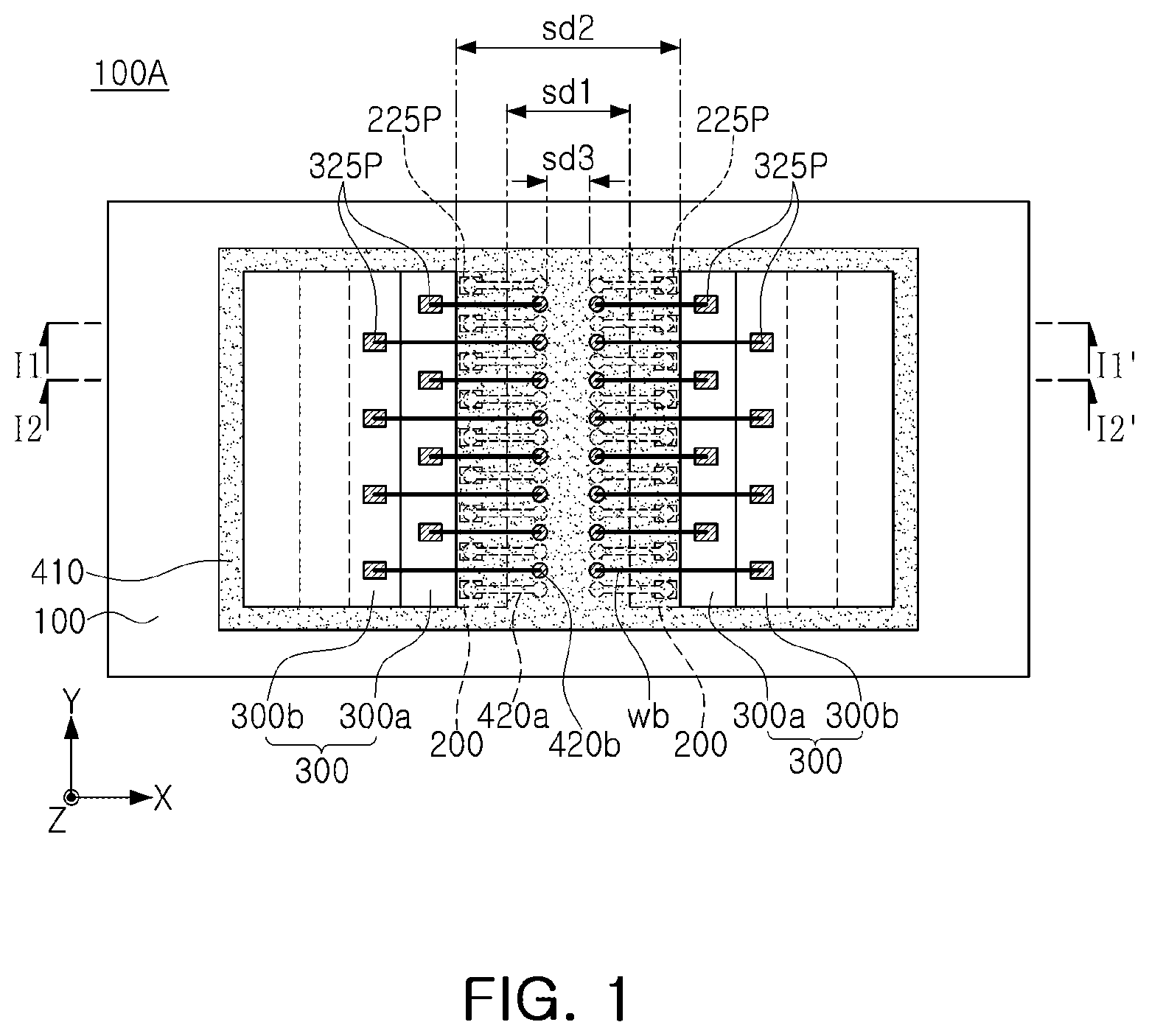 Patent US12564103 Figure 1 – Semiconductor package