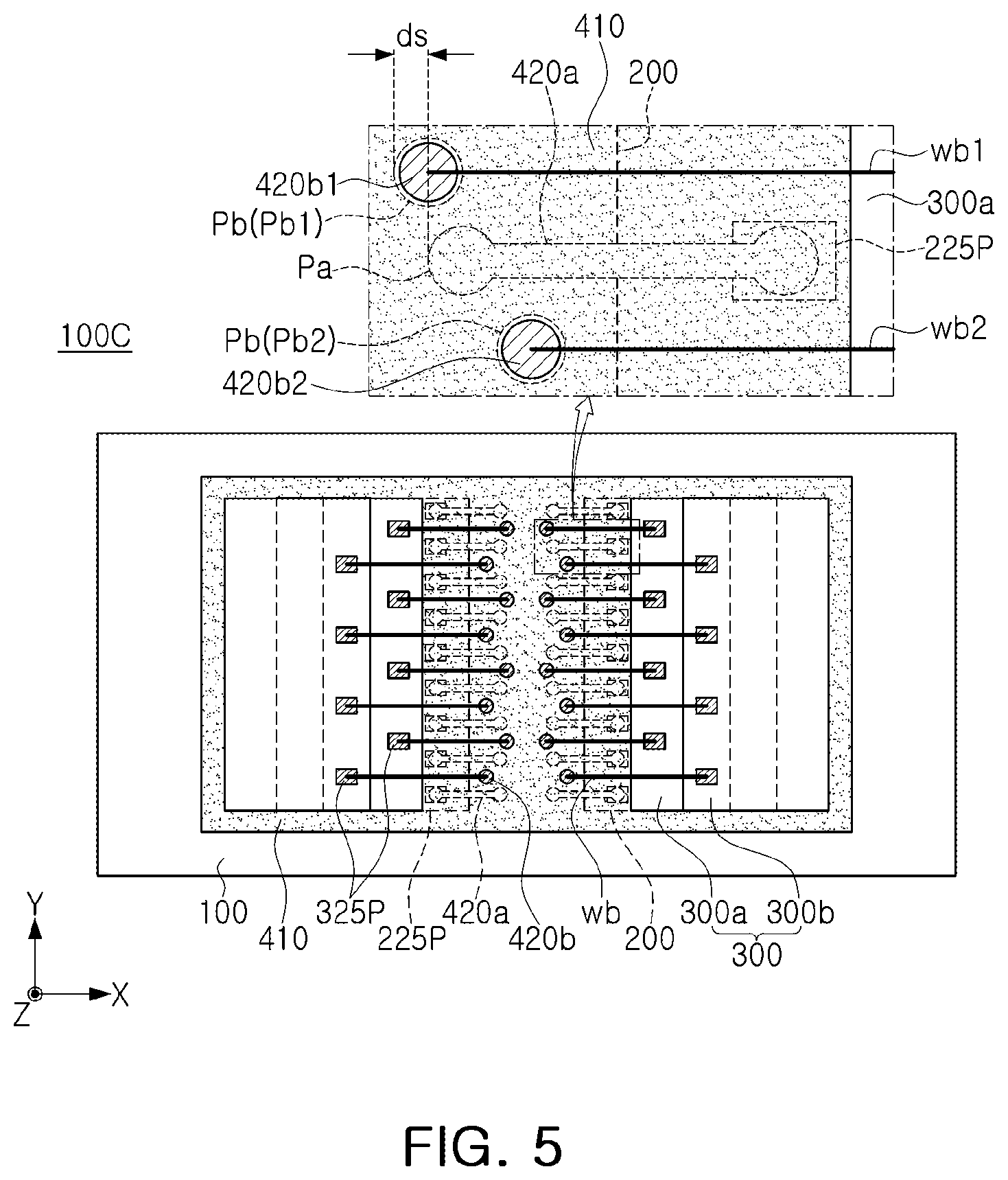 Patent US12564103 Figure 5 – Semiconductor package