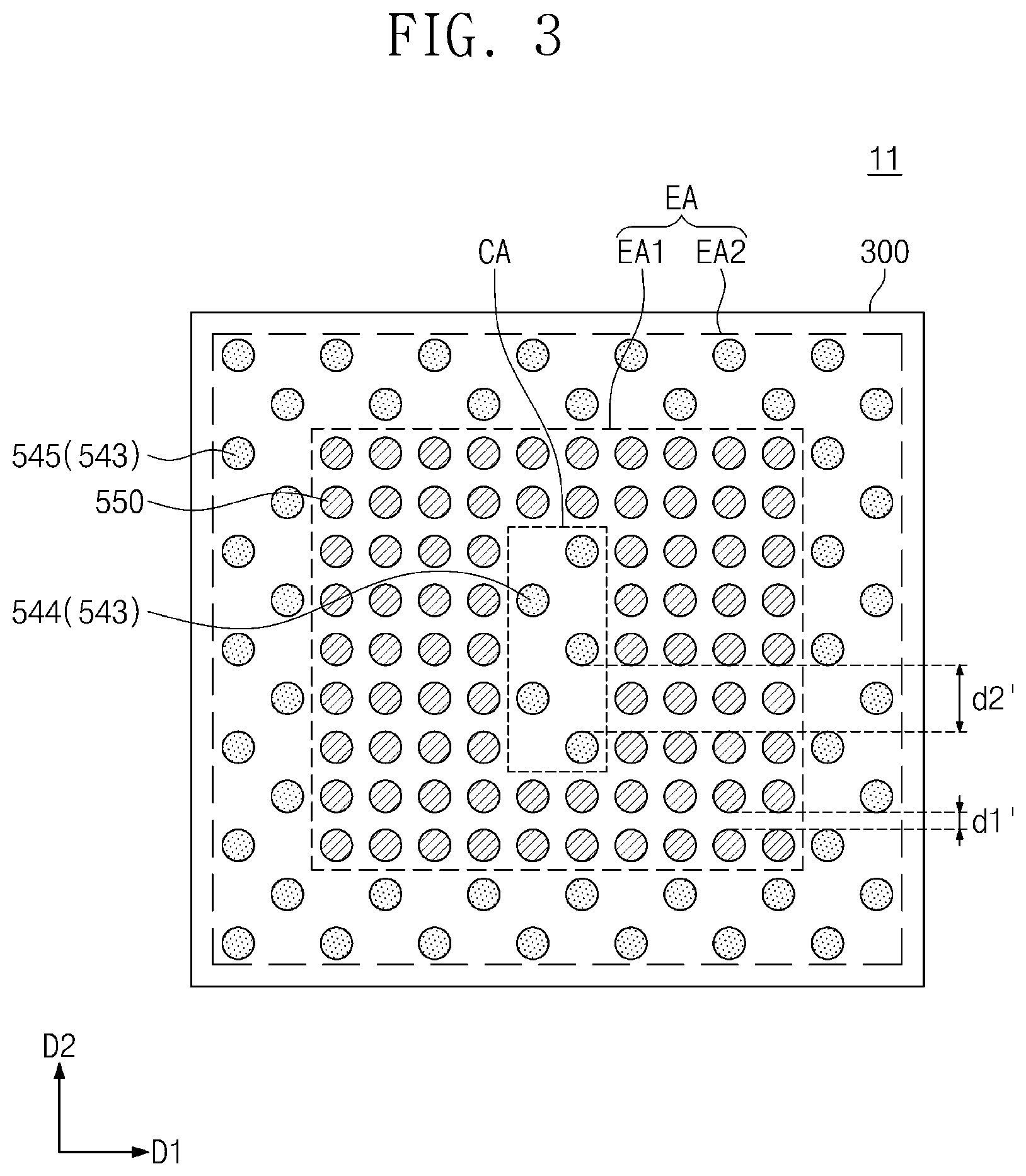 Patent US12564105 Figure 3 – Semiconductor package