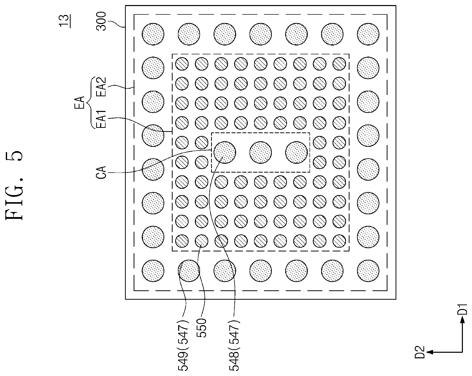 Patent US12564105 Figure 5 – Semiconductor package