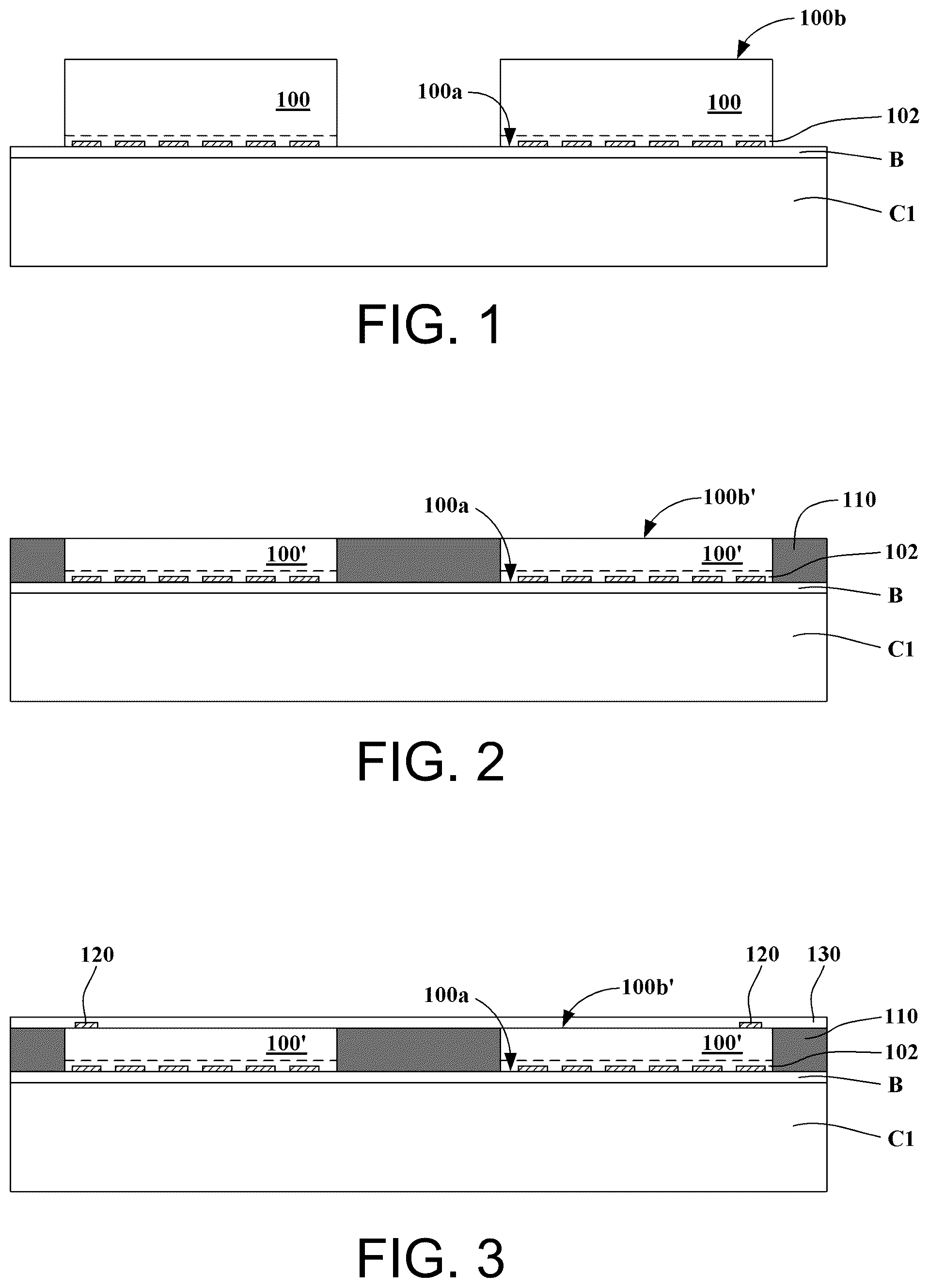 Patent US12564108 Figure 1 – Package structure and method of fabricating the same