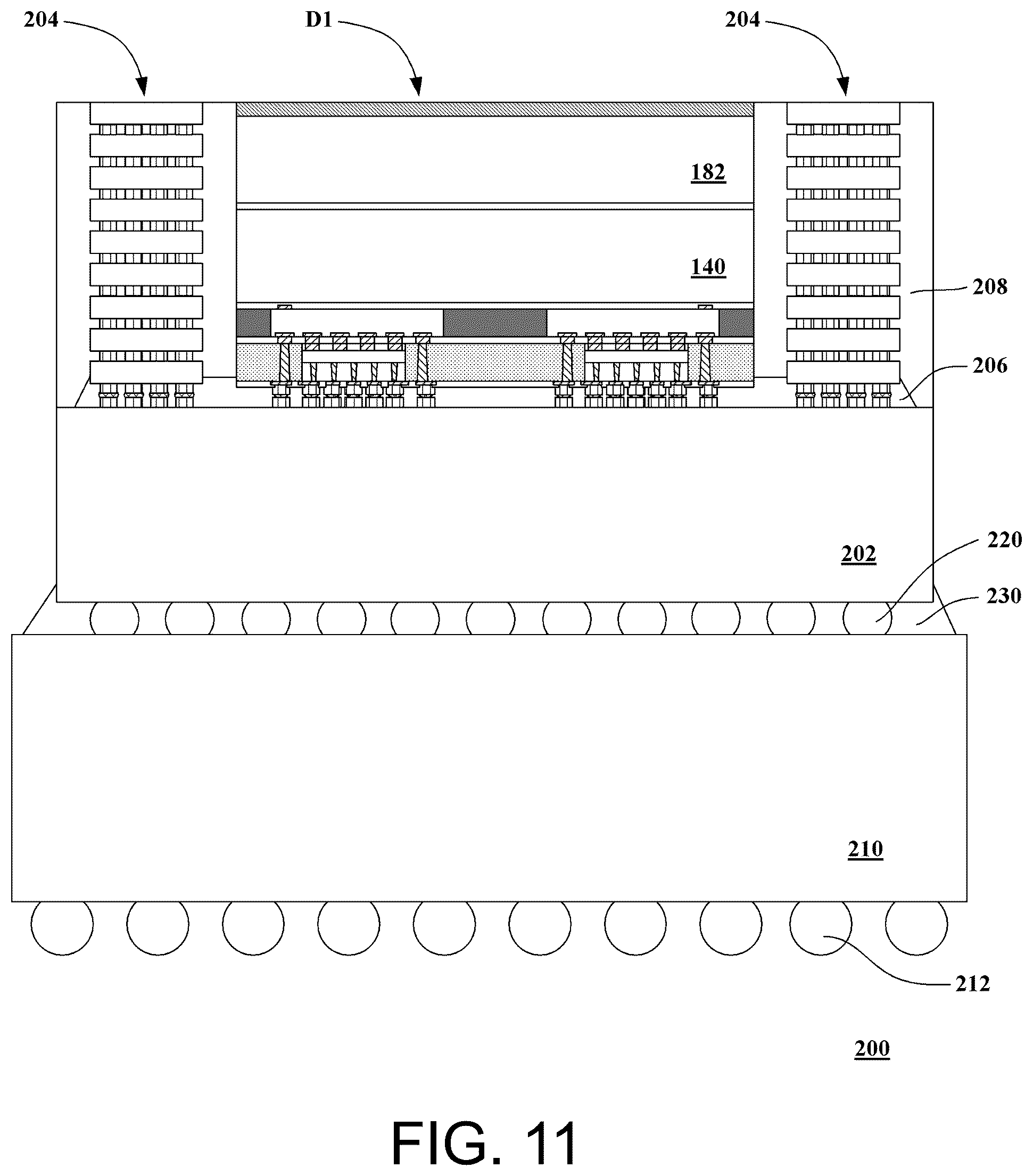 Patent US12564108 Figure 5 – Package structure and method of fabricating the same
