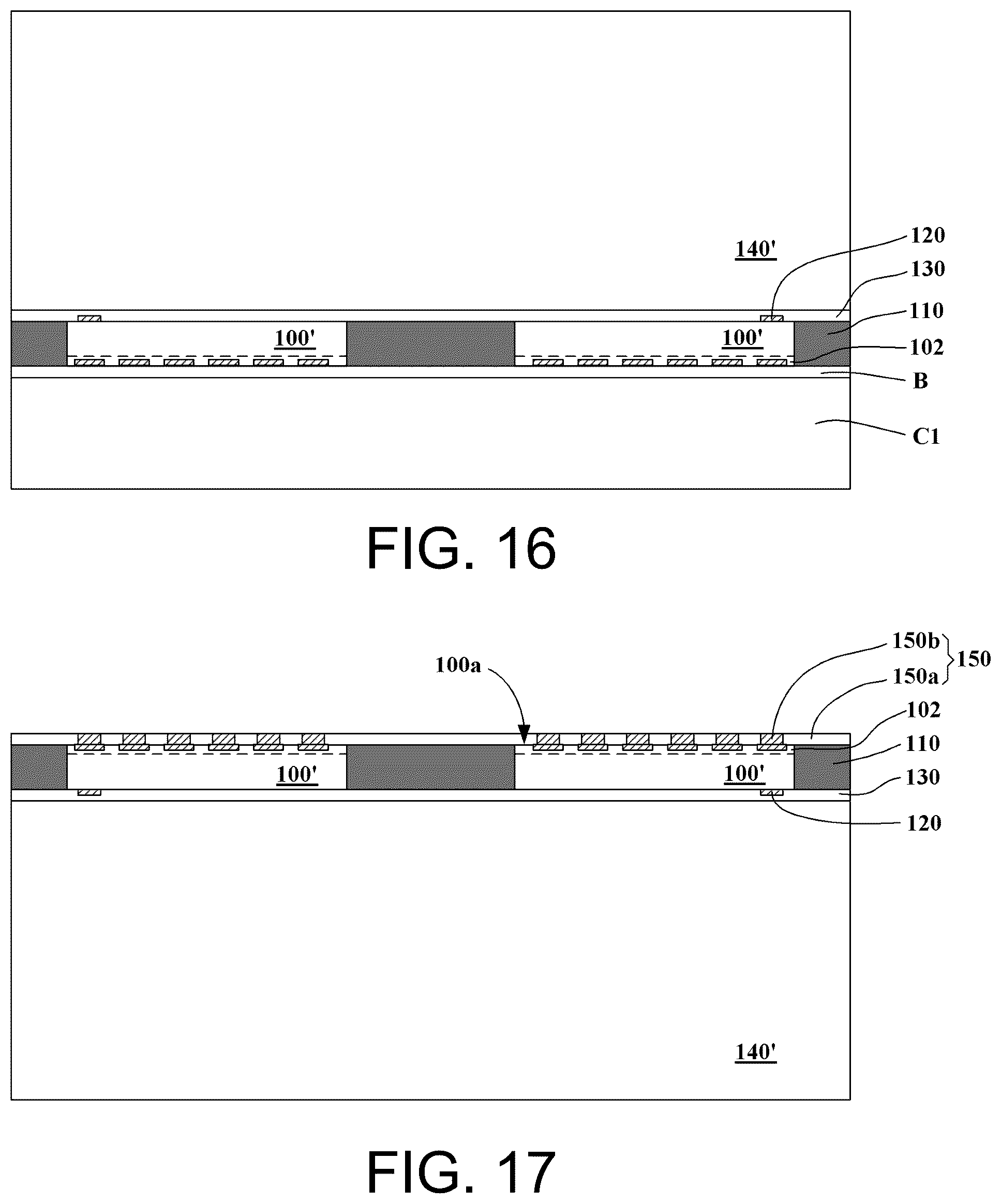 Patent US12564108 Figure 8 – Package structure and method of fabricating the same