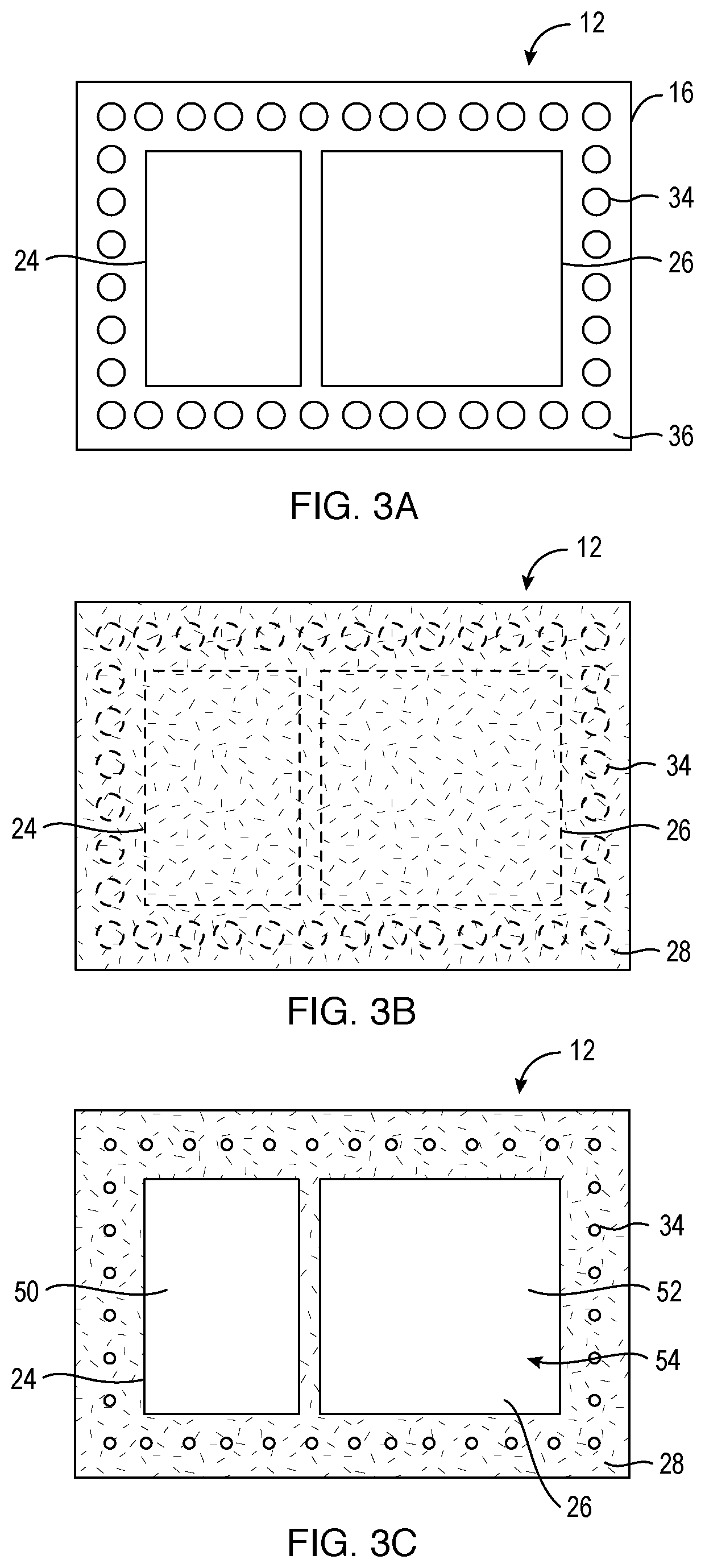 Patent US12564111 Figure 3 – Double-sided integrated circuit module having an exposed semiconductor die