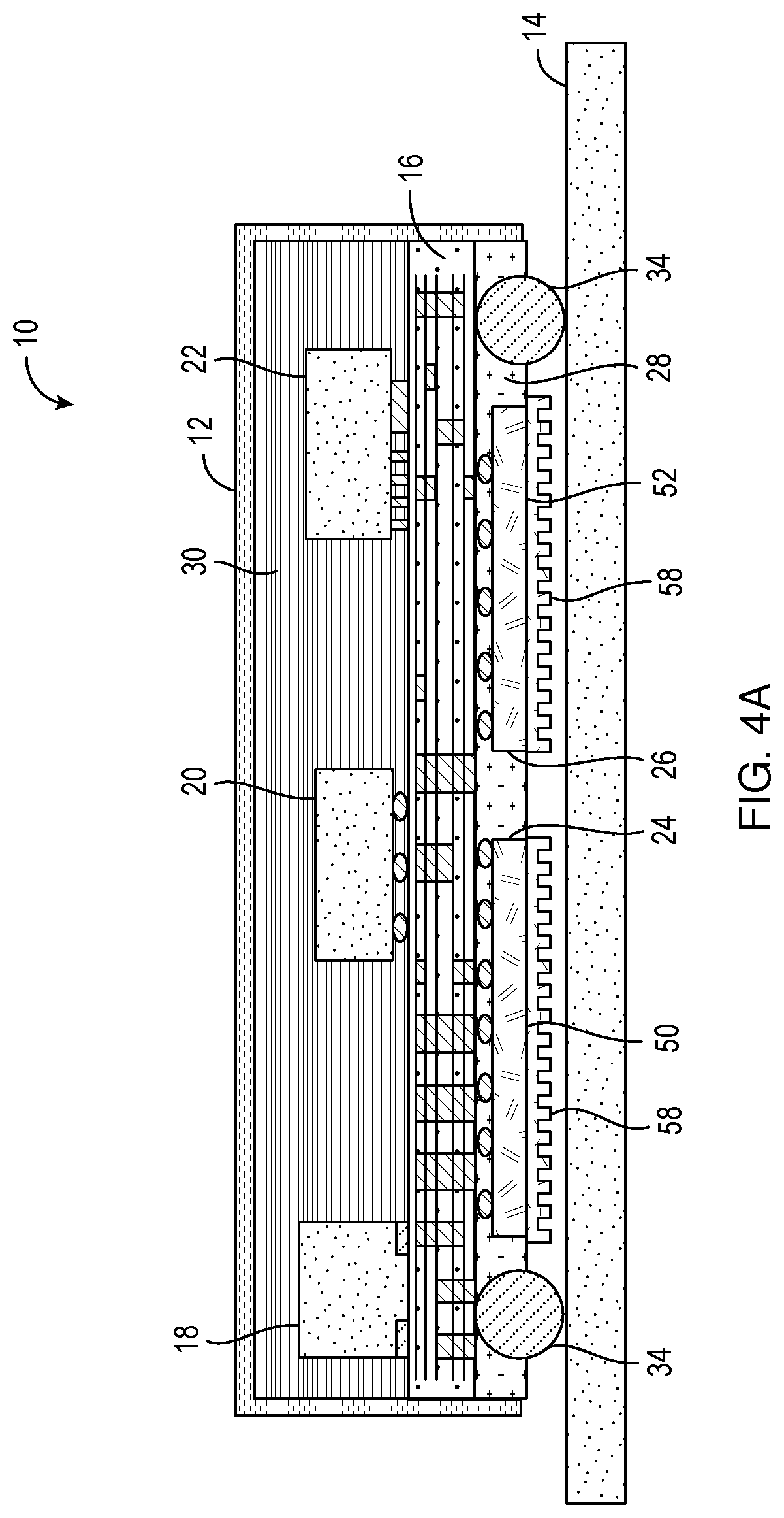 Patent US12564111 Figure 4 – Double-sided integrated circuit module having an exposed semiconductor die