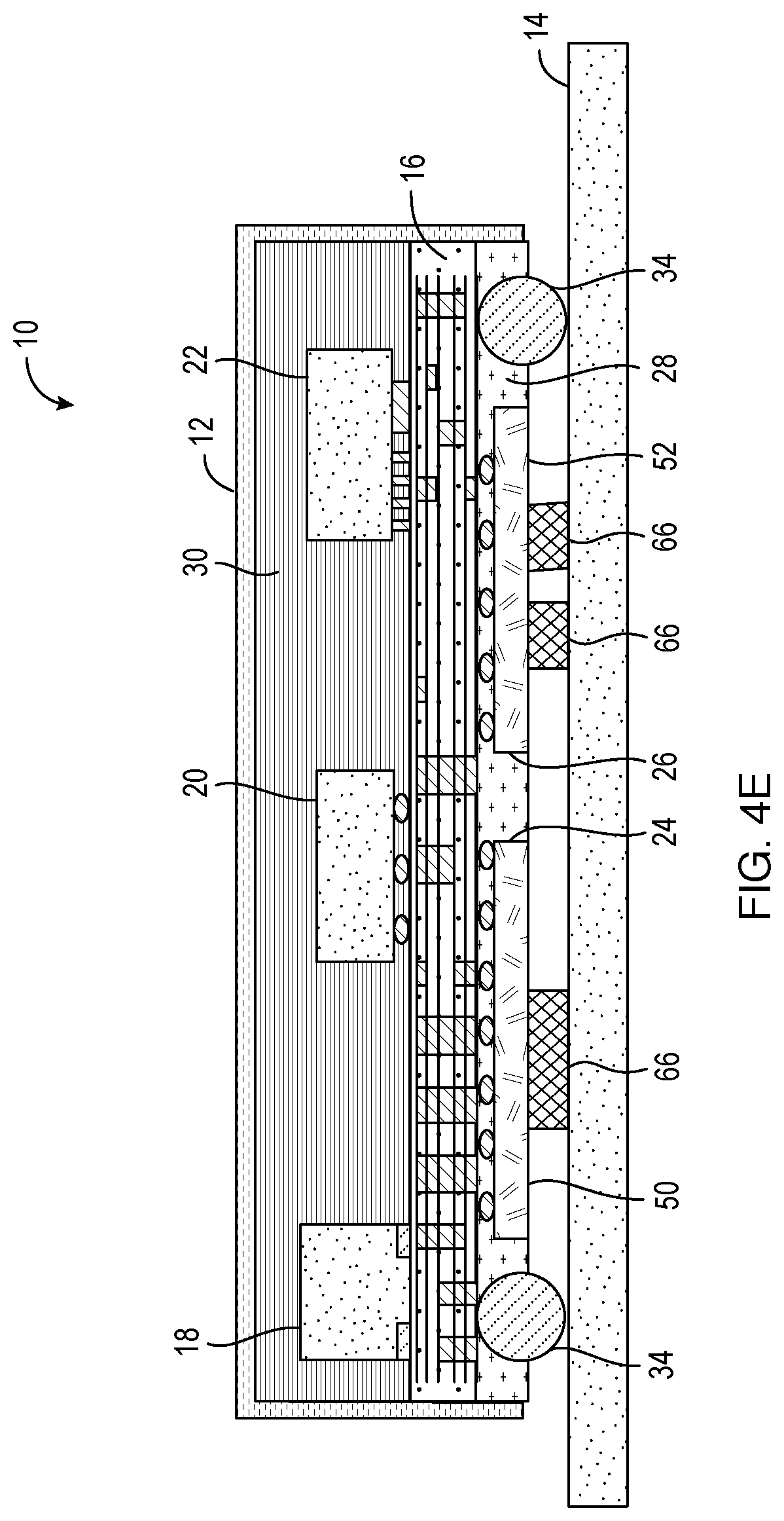 Patent US12564111 Figure 8 – Double-sided integrated circuit module having an exposed semiconductor die