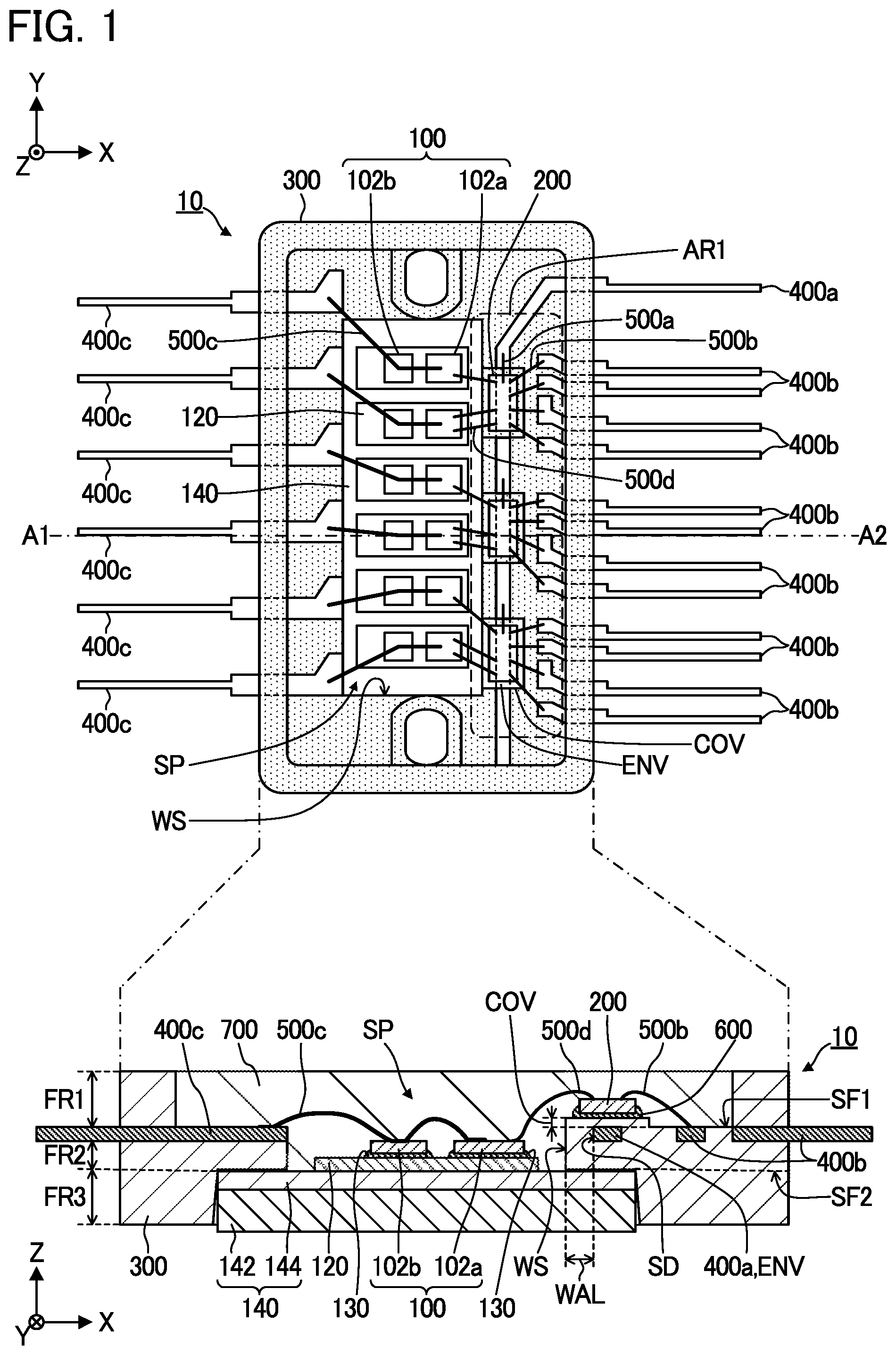 Patent US12564114 Figure 1 – Semiconductor apparatus and method of manufacturing semiconductor apparatus