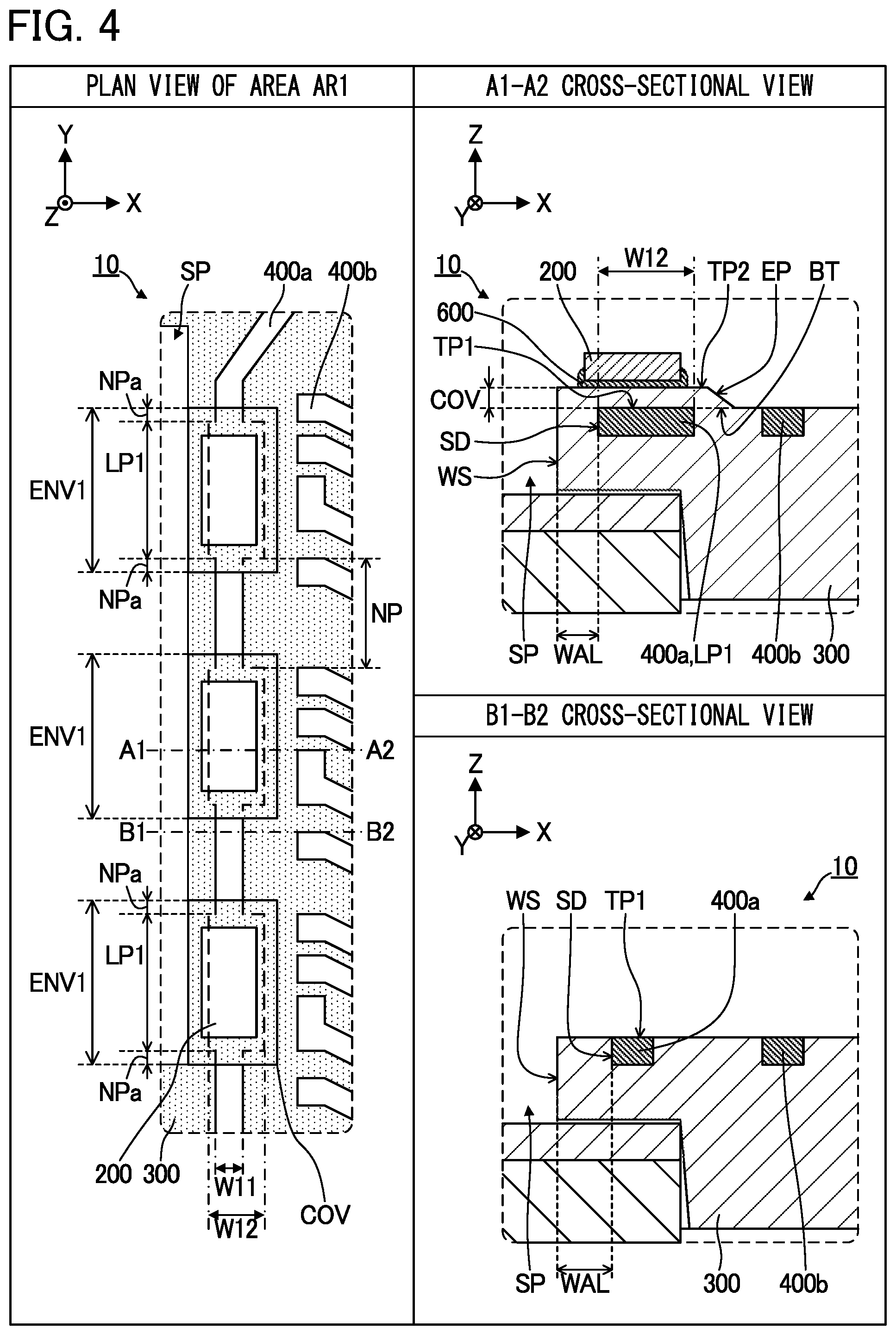 Patent US12564114 Figure 4 – Semiconductor apparatus and method of manufacturing semiconductor apparatus