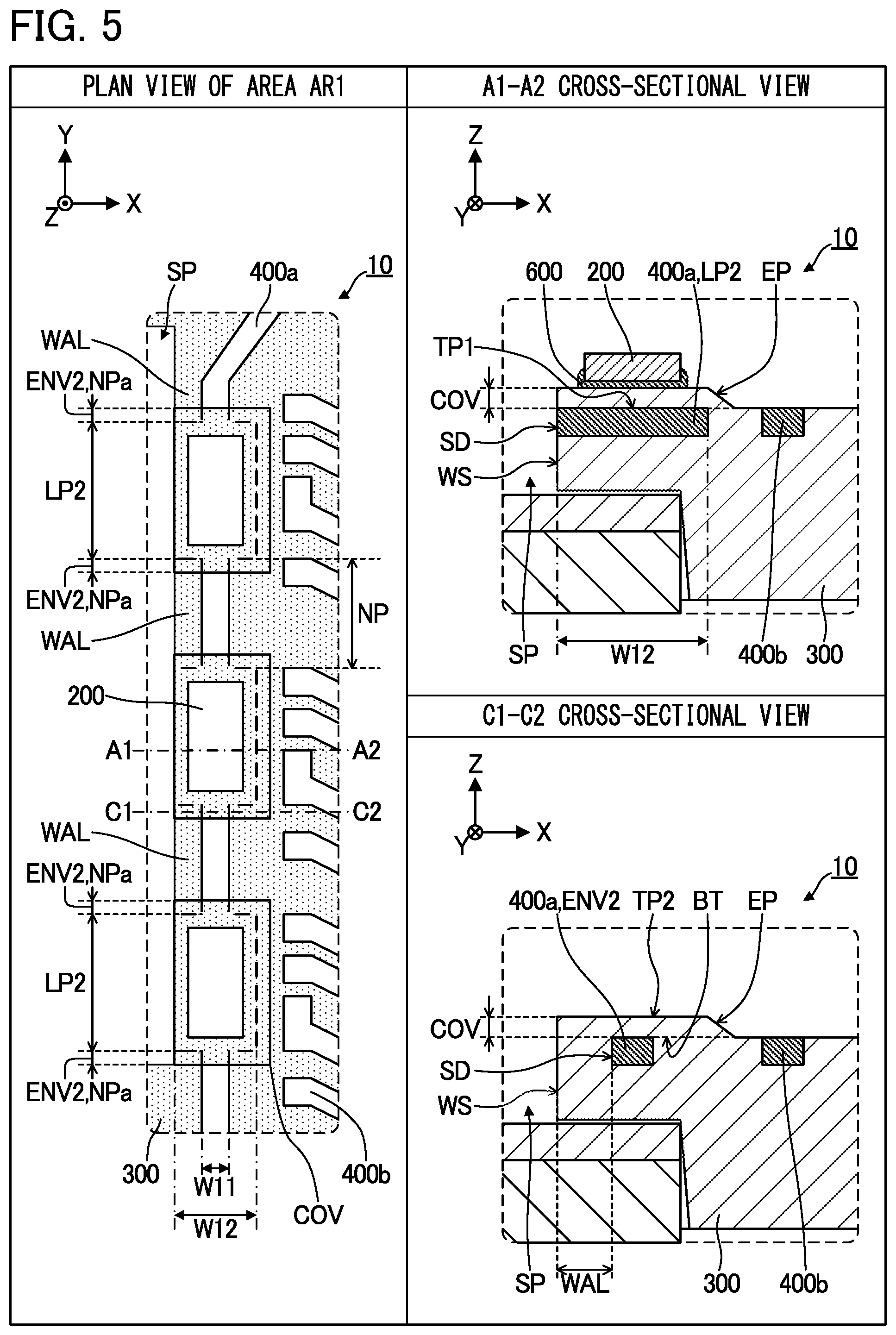Patent US12564114 Figure 5 – Semiconductor apparatus and method of manufacturing semiconductor apparatus