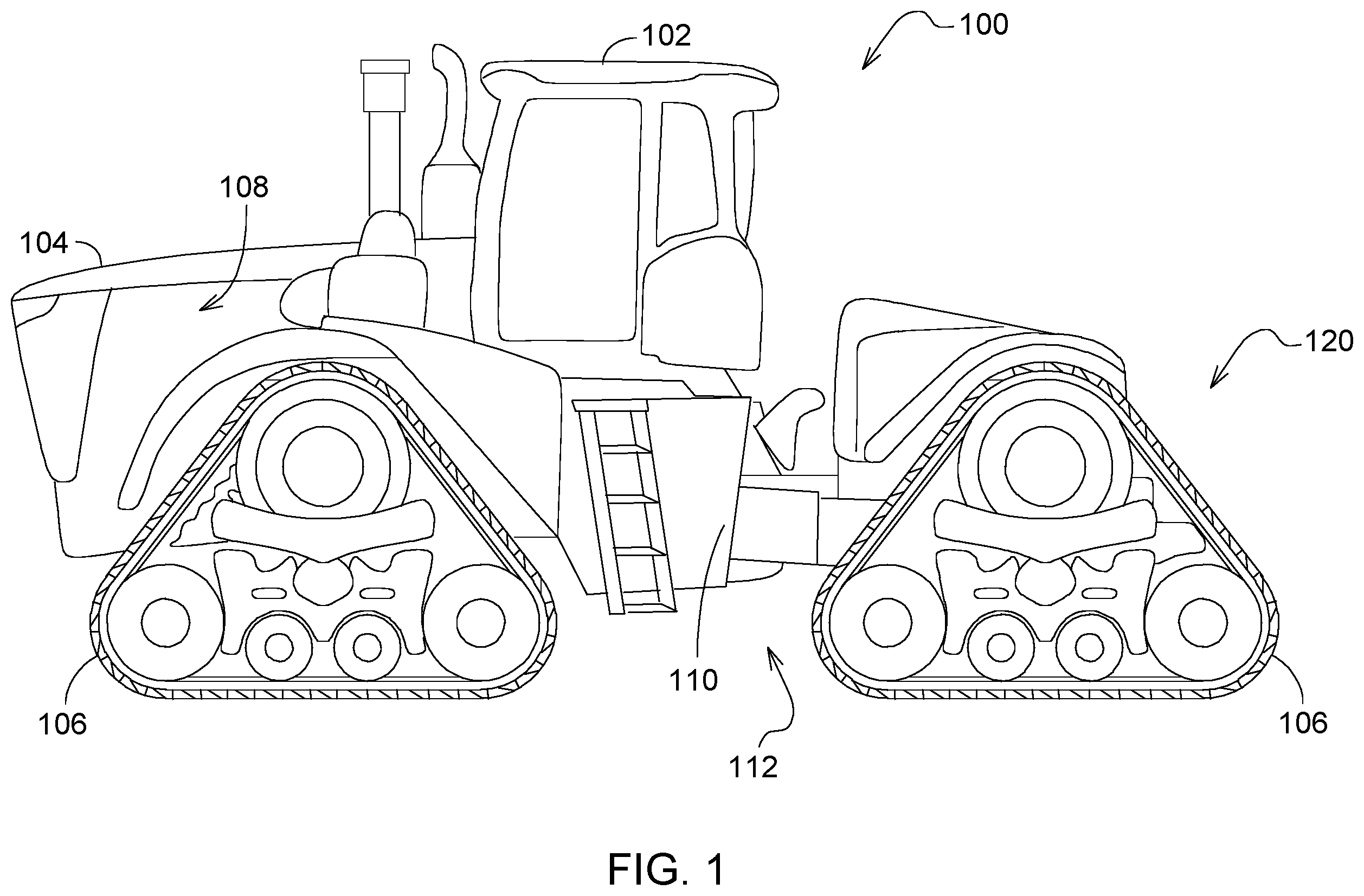 Patent US12564118 Figure 1 – Draft link for a three-point hitch