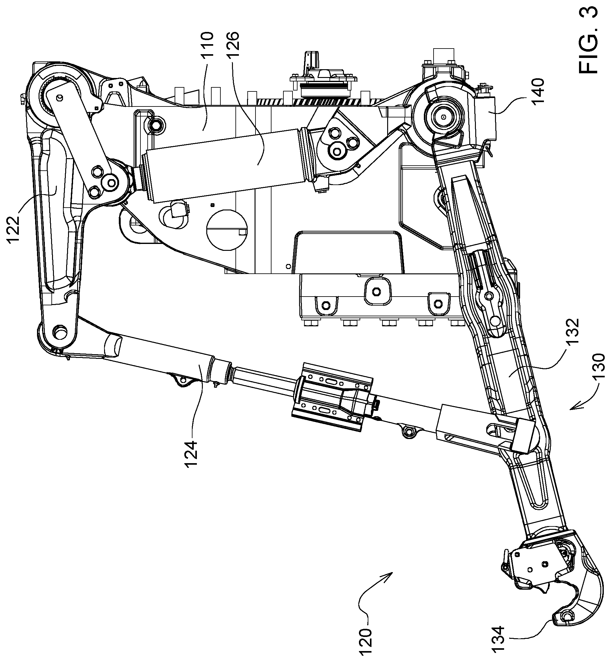 Patent US12564118 Figure 3 – Draft link for a three-point hitch