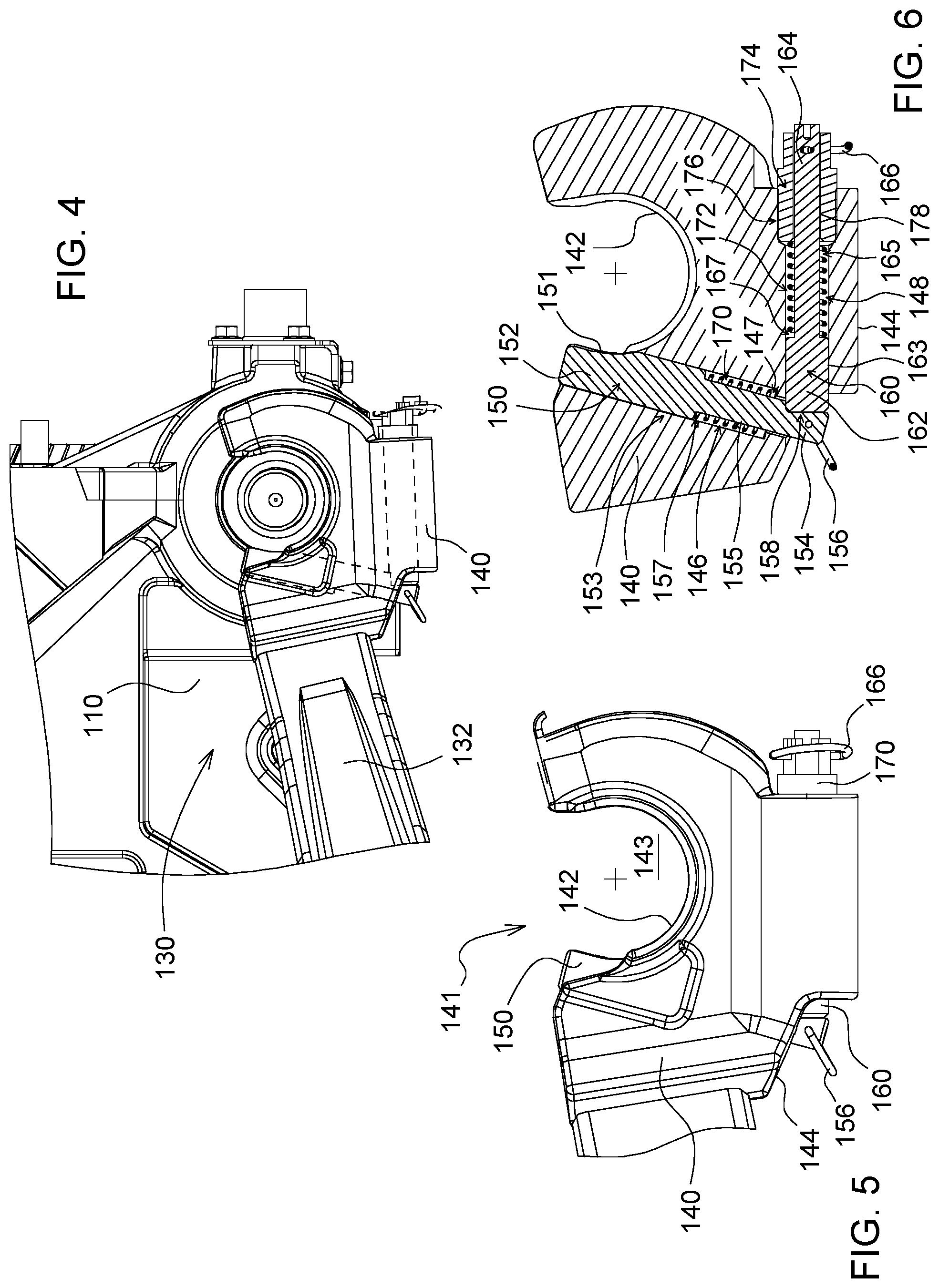 Patent US12564118 Figure 4 – Draft link for a three-point hitch