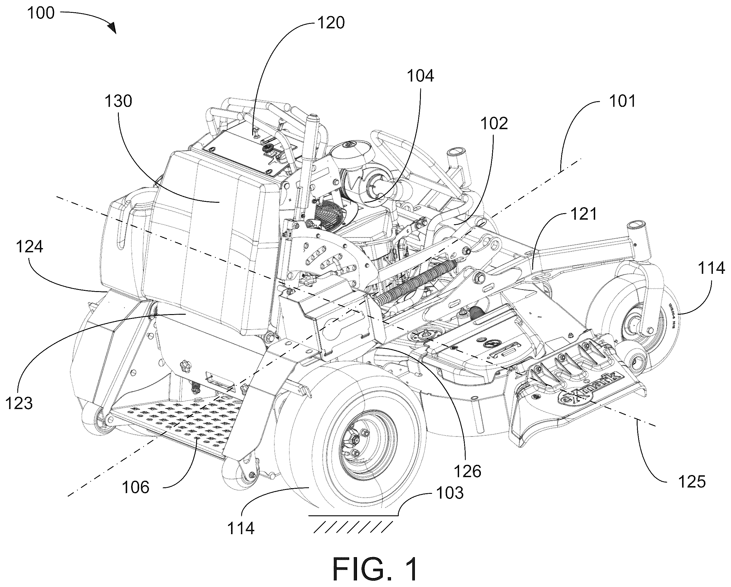 Patent US12564128 Figure 1 – Magnetic panel for utility vehicle