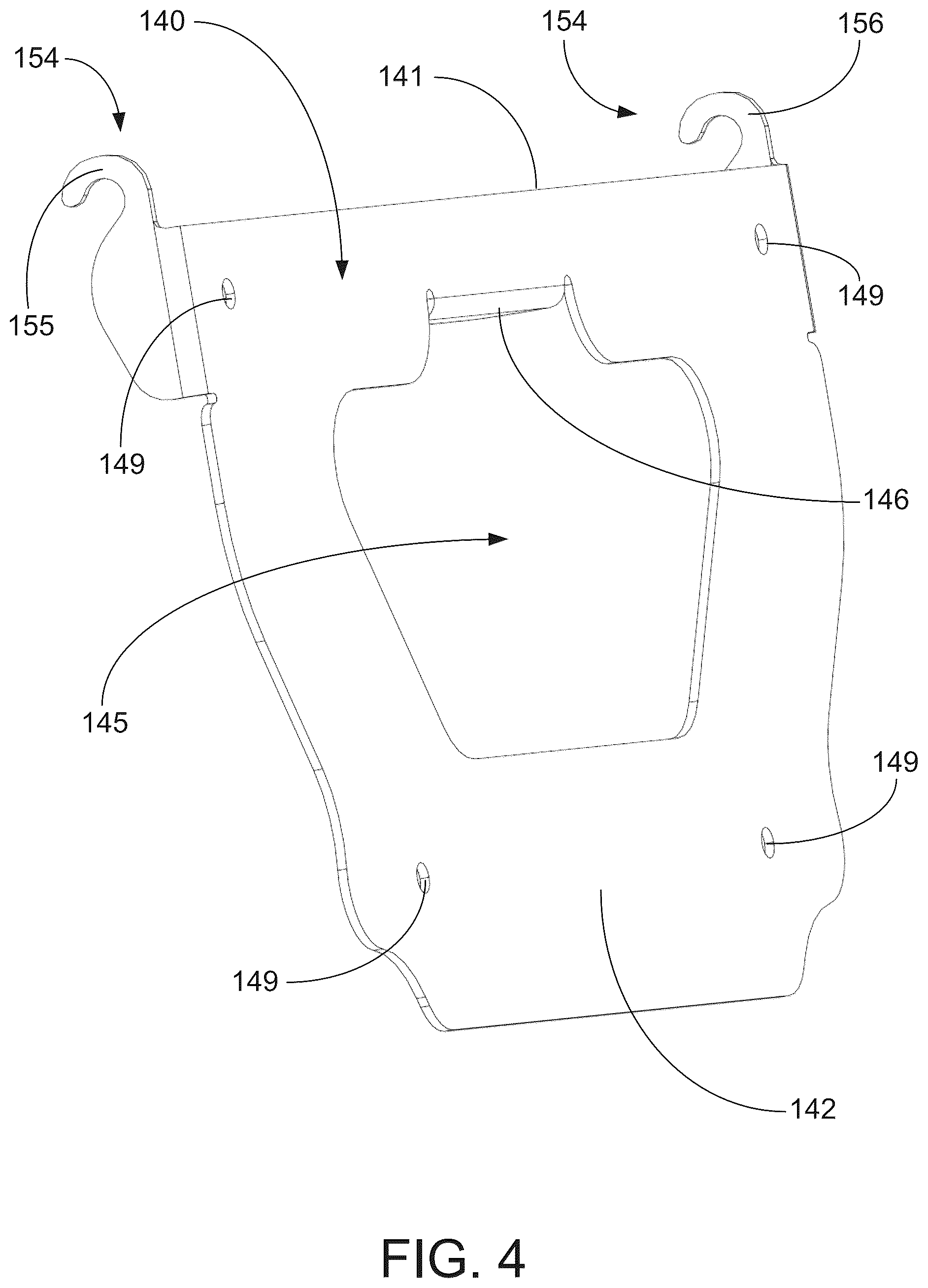 Patent US12564128 Figure 4 – Magnetic panel for utility vehicle