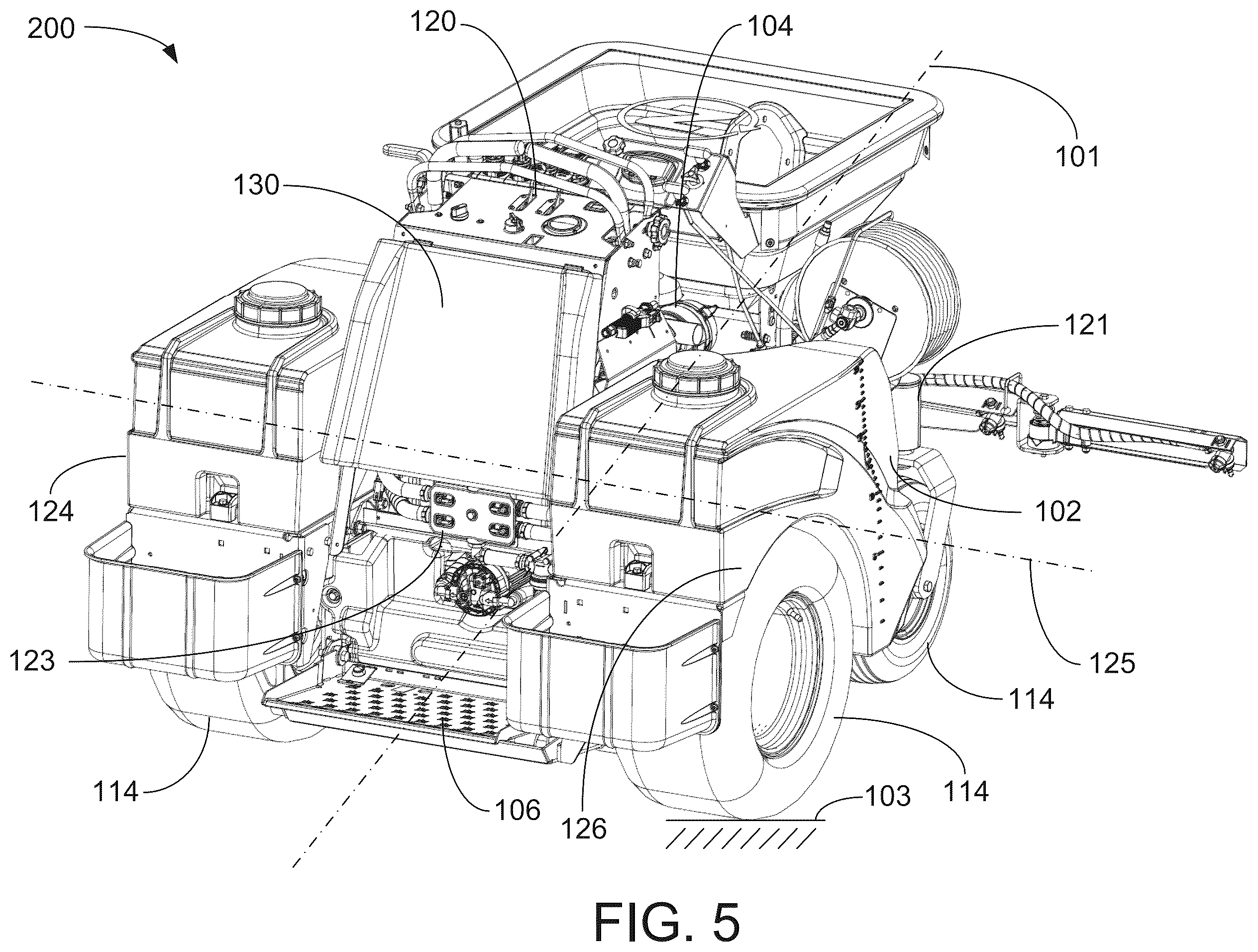 Patent US12564128 Figure 5 – Magnetic panel for utility vehicle