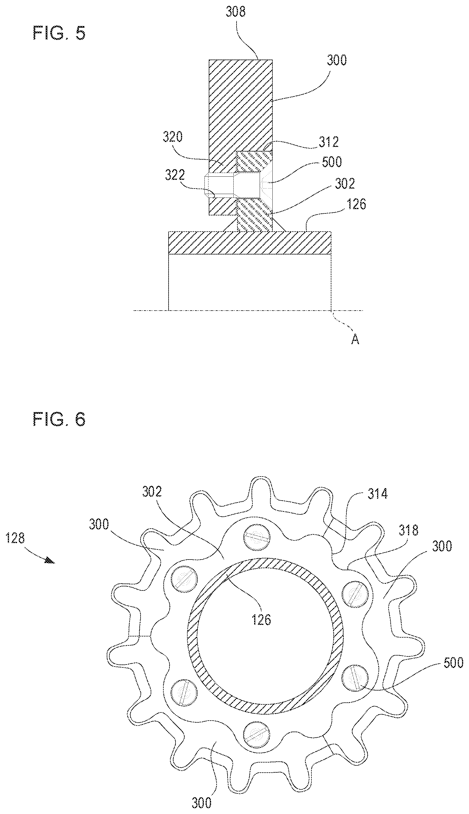 Patent US12564135 Figure 3 – Split topshaft sprocket for agricultural headers