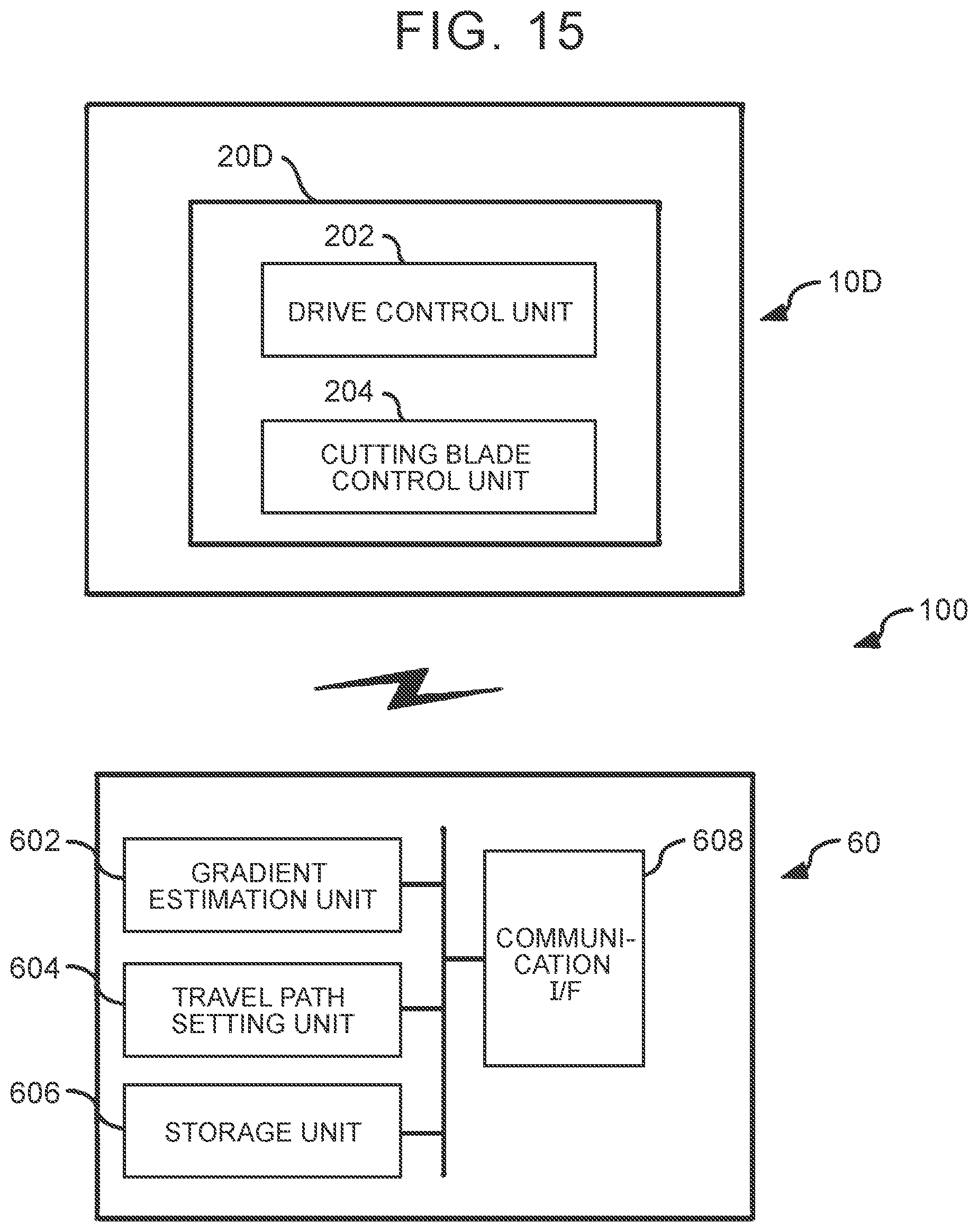 Patent US12564136 Figure 15 – Mower, mowing system, and drive control method